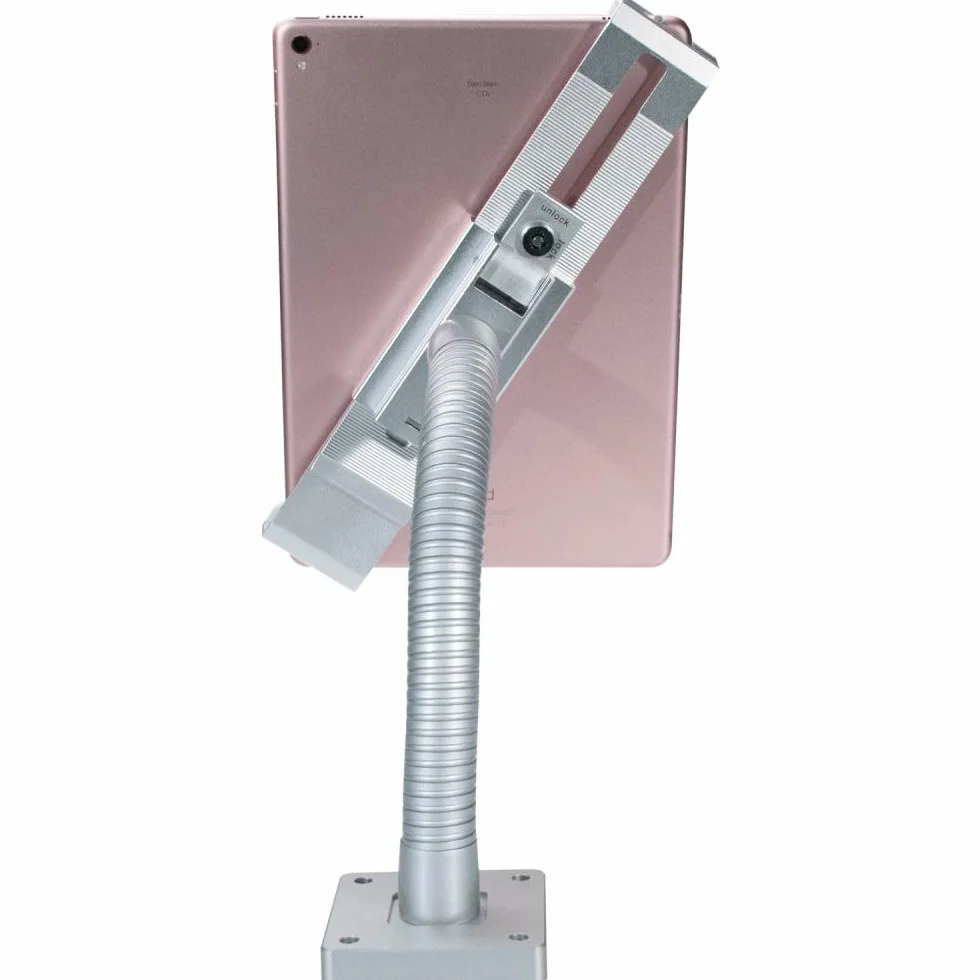 CTA PAD-SGM regulowany uchwyt do tabletu o kształcie łabędzia szyja do 17,8-33 cm (7-13 cali), srebrny