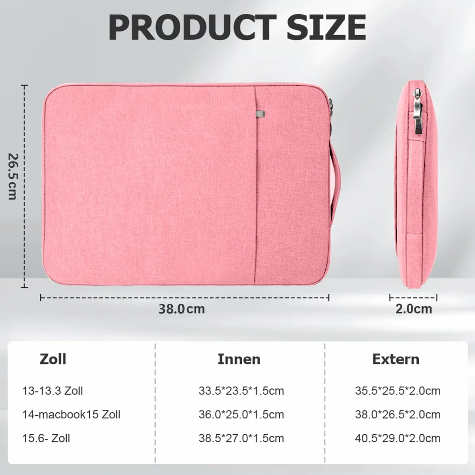 Flintronic Pokrowiec na laptopa 14 cali, wodoodporny pokrowiec na laptopa, przenośna męska torba na laptopa z kieszeniami i przegródkami, kompatybilna z MacBook, Asus, Dell, HUAWEI laptopy 14 cali