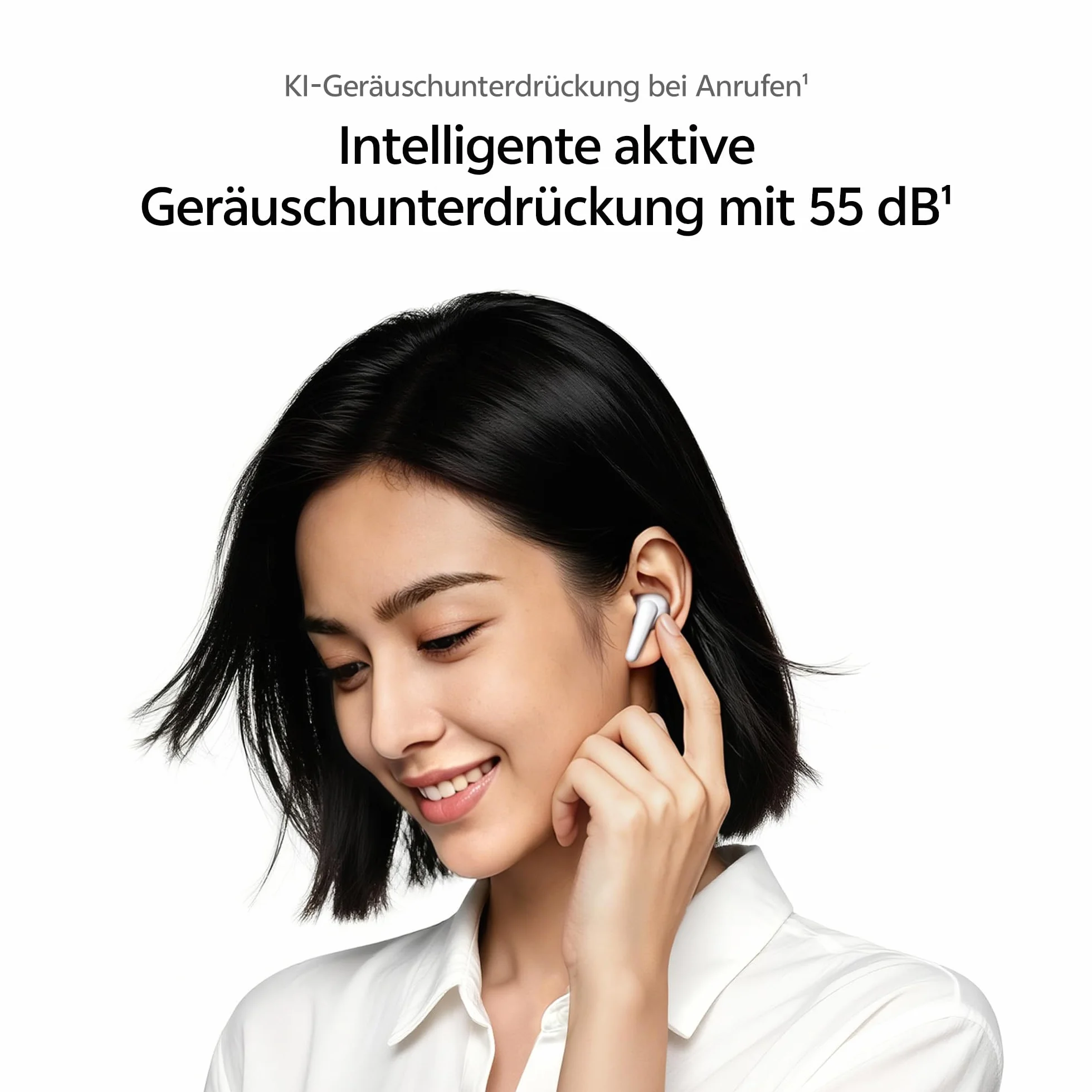 vivo Buds Pro bezprzewodowe słuchawki, 55 dB AI adaptacyjna redukcja szumów, żywotność baterii 55 godzin, dźwięk przestrzenny, BT 6.1 Dual Connection, IP54, wodoodporny, 4,3 g, kolor czarny