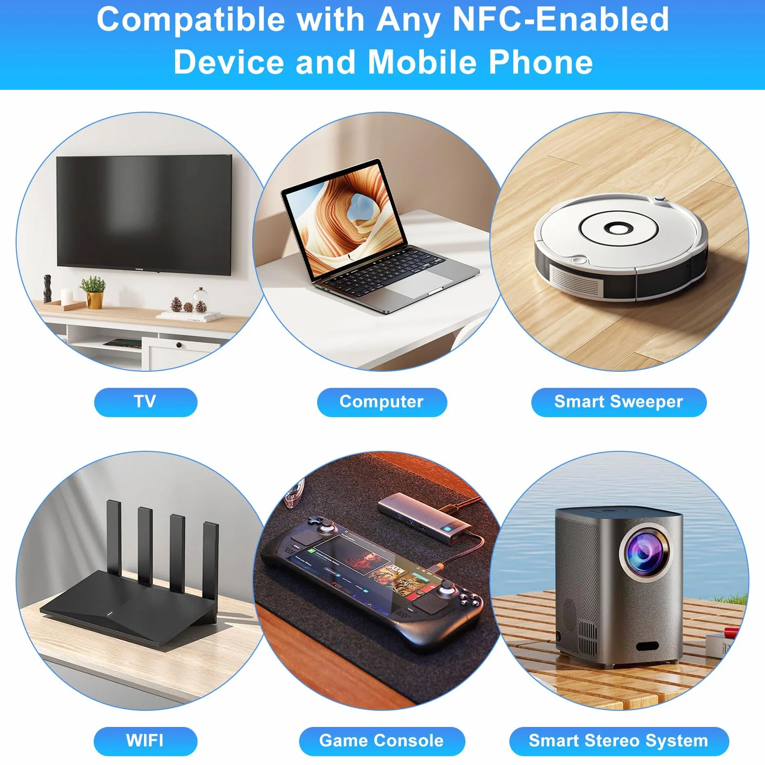 70 sztuk naklejek NFC Tag 25mm naklejki NFC Ntag215 NFC 215 Tag nadpisywalne karty NFC programowalne 492 bajtów pamięci NFC Chip NFC Card NFC naklejki dla wszystkich urządzeń z obsługą NFC