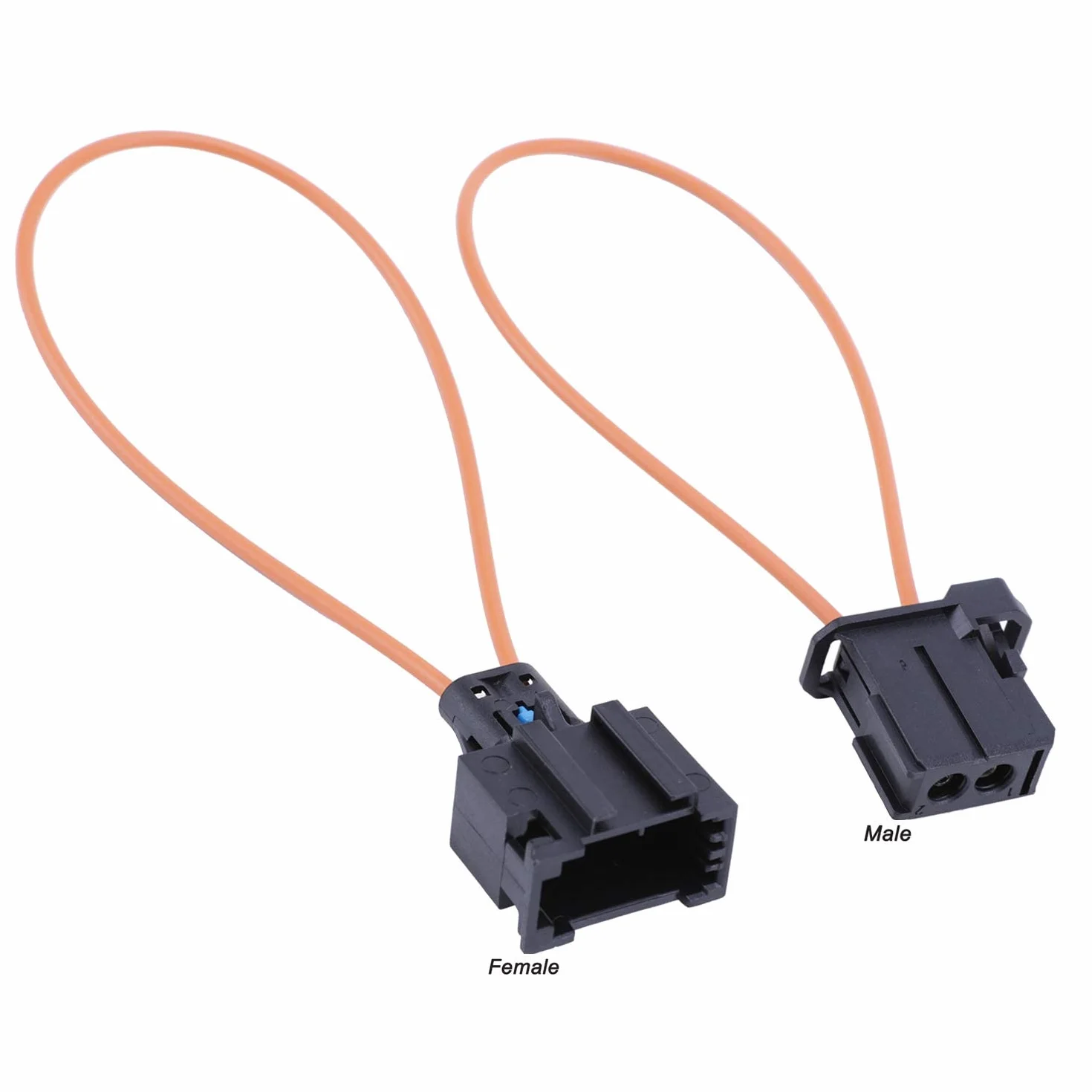 Airlxf większość pętli światłowodowych, 2 sztuki, uniwersalny adapter optyczny żeński i męski, kabel obejściowy do radia i audio, Mercedes-BMW, VW, Audi, Porsche, SOS FIX, 13,5 cm