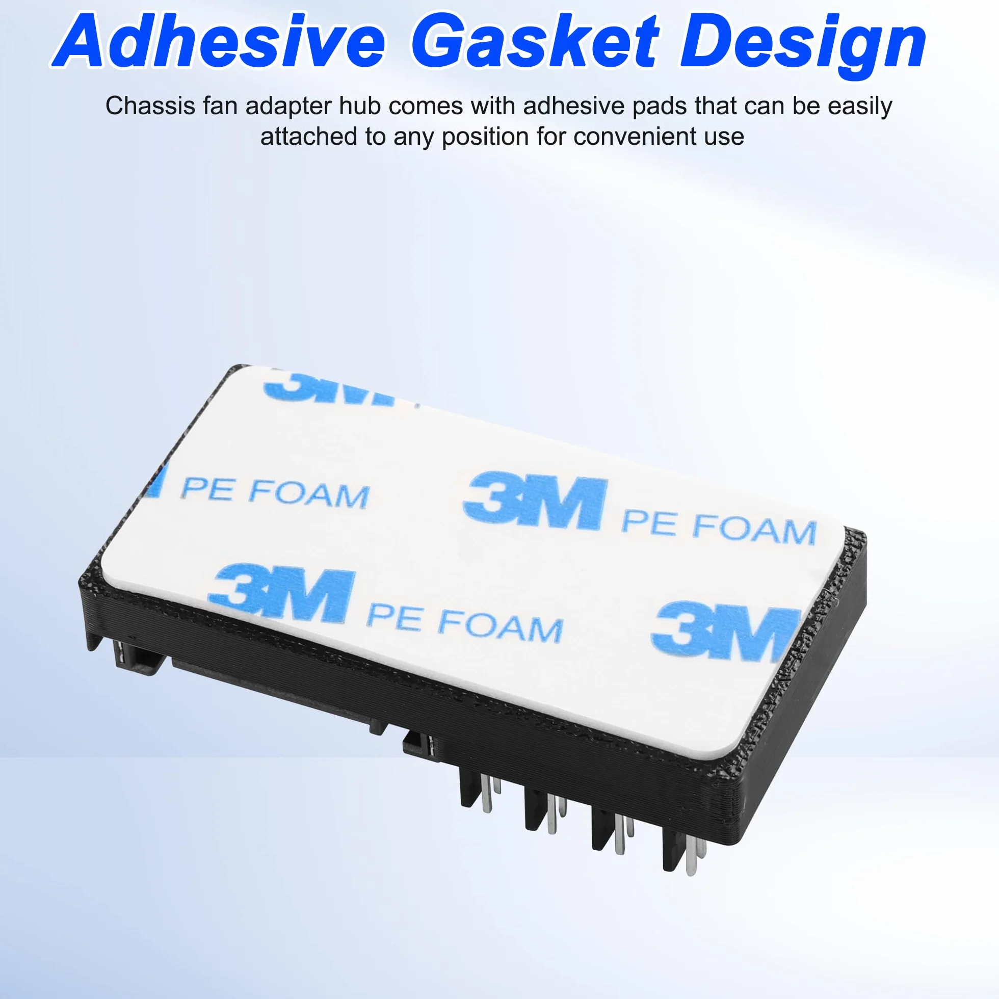 Regulator prędkości wentylatora 12V 4-pin PWM PC, adapter SATA dla 4 wentylatorów