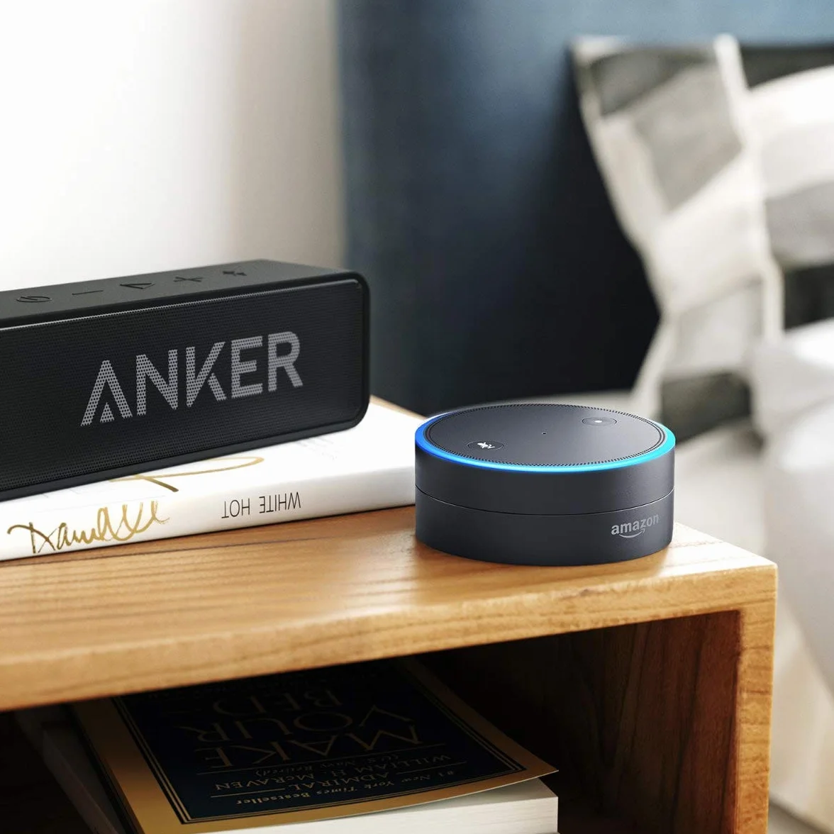 Ulepszony głośnik Bluetooth Soundcore firmy Anker, wodoodporność IPX5, dźwięk stereo, bateria wystarczająca na 24 godziny, kompaktowy głośnik bezprzewodowy do iPhone'a, Samsunga i innych urządzeń