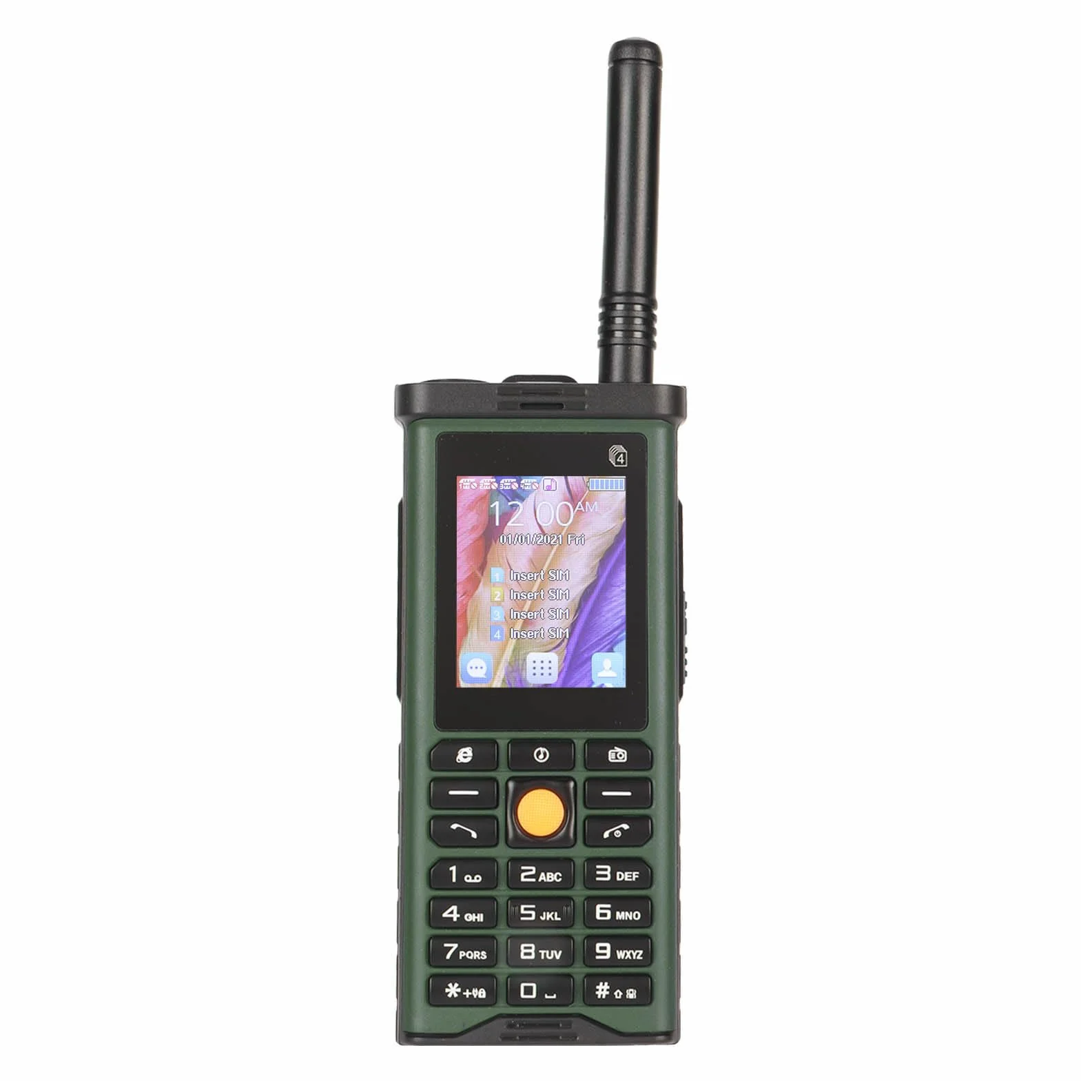 Wytrzymały Telefon SG8800 Odblokowany Telefon Komórkowy dla Seniorów, Telefon dla Seniorów z Dużymi Przyciskami na 4 Karty SIM z latarką, Dyktafonem, Kalendarzem, Budzikiem,