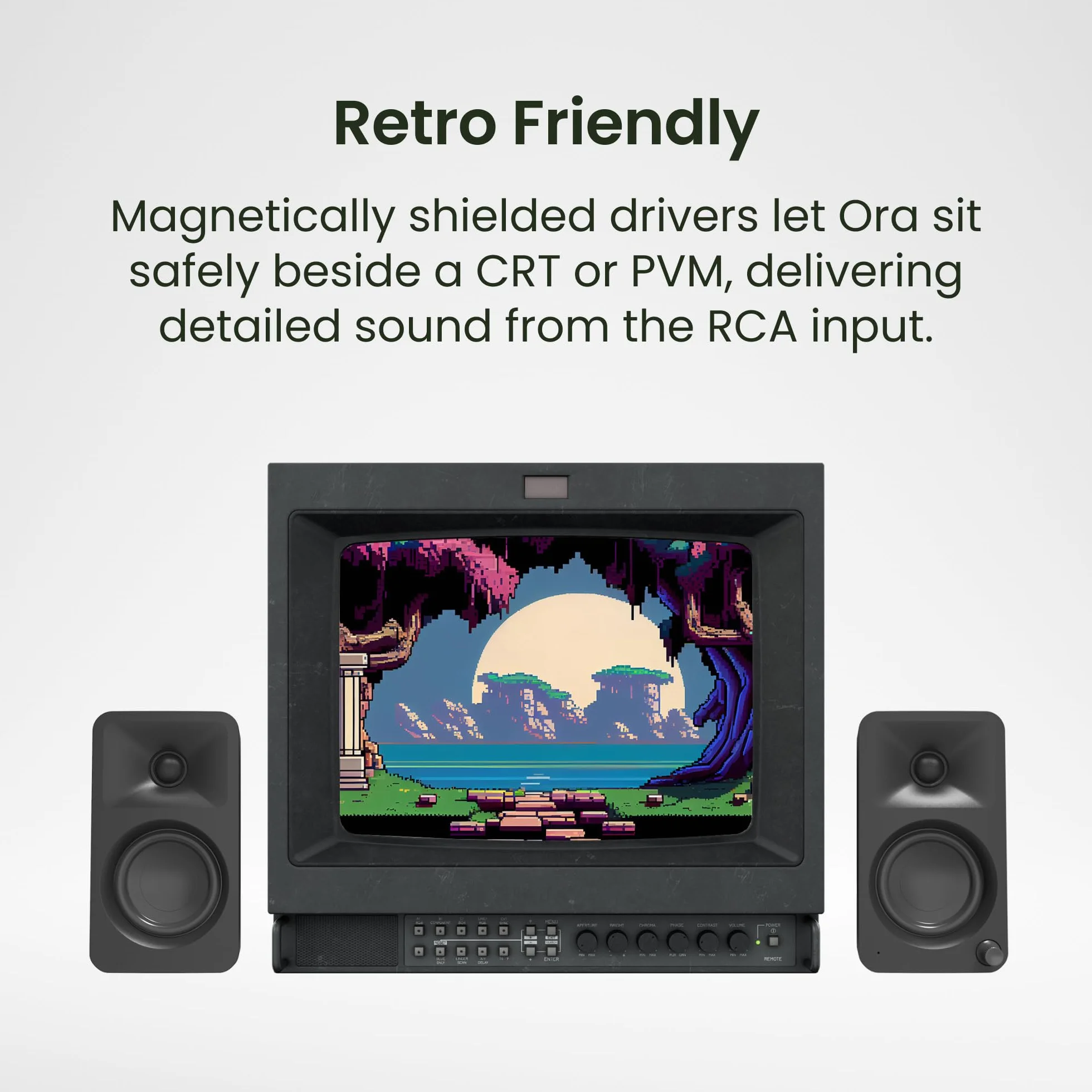 Kanto ORA 100W Powered Bi-amp Reference Desktop Computer Speakers w/Bluetooth 5.0 & USB-C | 100 Hz Crossover | Reference Quality Sound | Pair | White