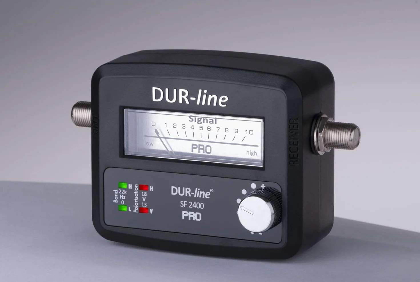 Dur-Line SF 2400 Pro Miernik do Cyfrowej Anteny Satelitarnej, Czarny