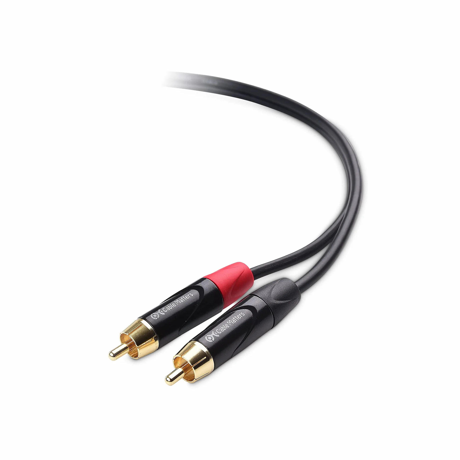 Cable Matters Podwójny kabel XLR do RCA 1.8m, kabel XLR RCA (podwójny kabel XLR żeński do RCA, kabel RCA XLR) - 1,8 m