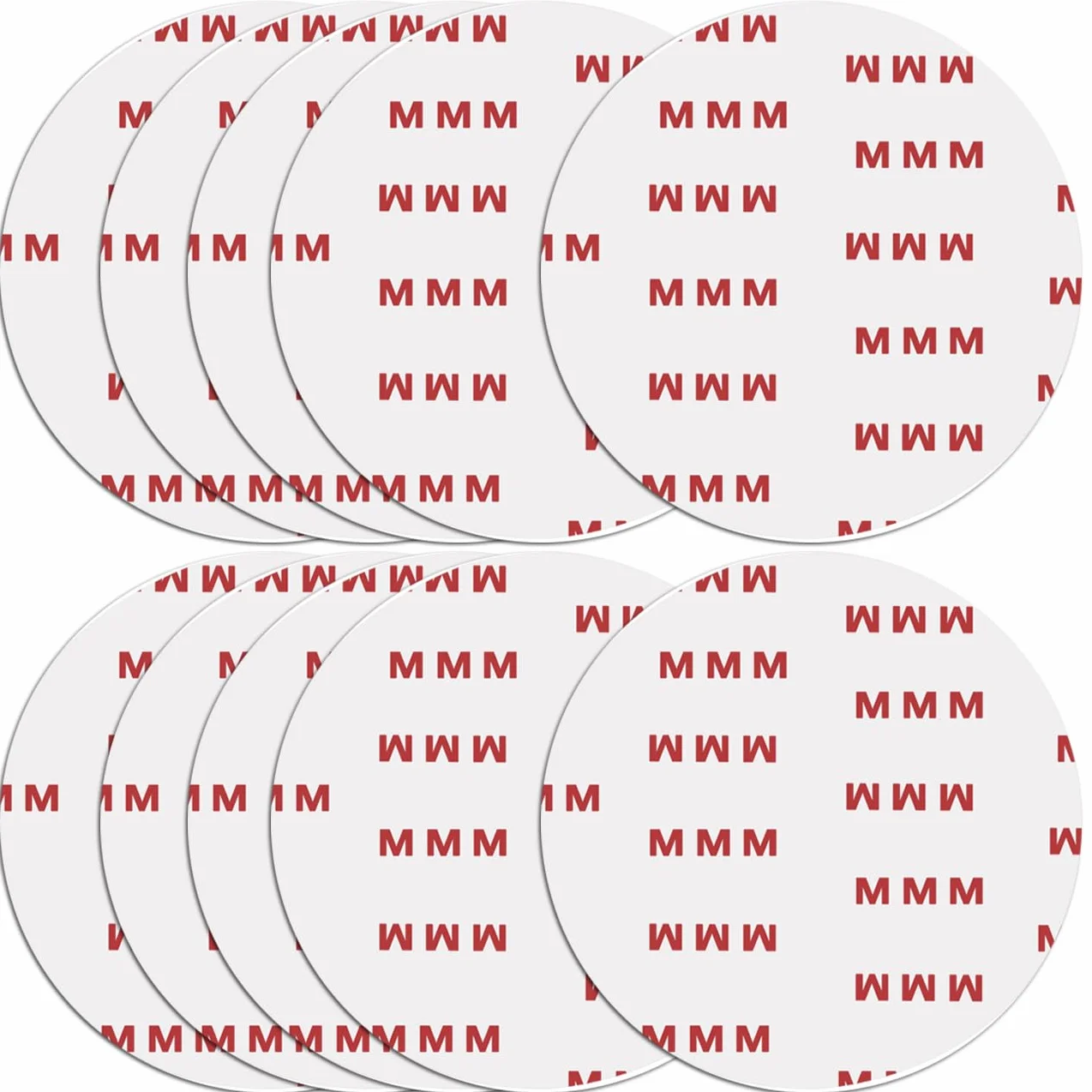 10 sztuk okrągłych dwustronnych podkładek samoprzylepnych 80 mm (3,15 cala), mocny samoprzylepny klej zastępczy do uchwytu samochodowego, dysku, przedniej szyby, kamery GPS, przyssawki, haczyk, uchwyt