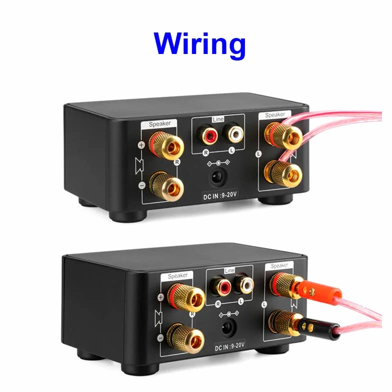 Wzmacniacz Hi-Fi，Wzmacniacz audio 68 W + 68 W Infineon MA12070 Wzmacniacz Bluetooth 5.0 Cyfrowy wzmacniacz mocy audio Klasa D USB AUX TF Kino domowe HiFi Stereo Mini(Siver Amplifier)