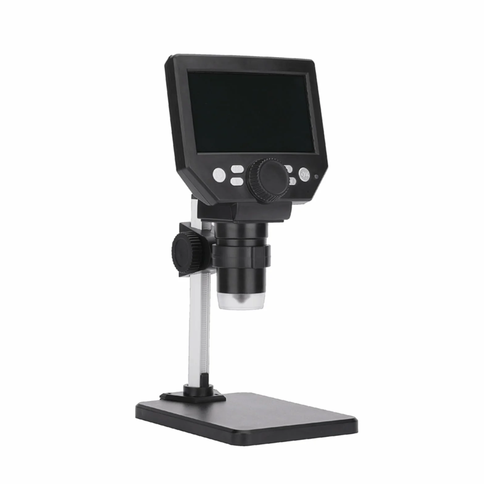 Obiektyw zmiennoogniskowy, 1000X HD elektroniczny mikroskop cyfrowy 4.3 "LCD 8MP wideo mikroskopy Pcb płyta główna naprawa telefonu kamera endoskopowa lupa do przemysłowego wideoIndustrial Video