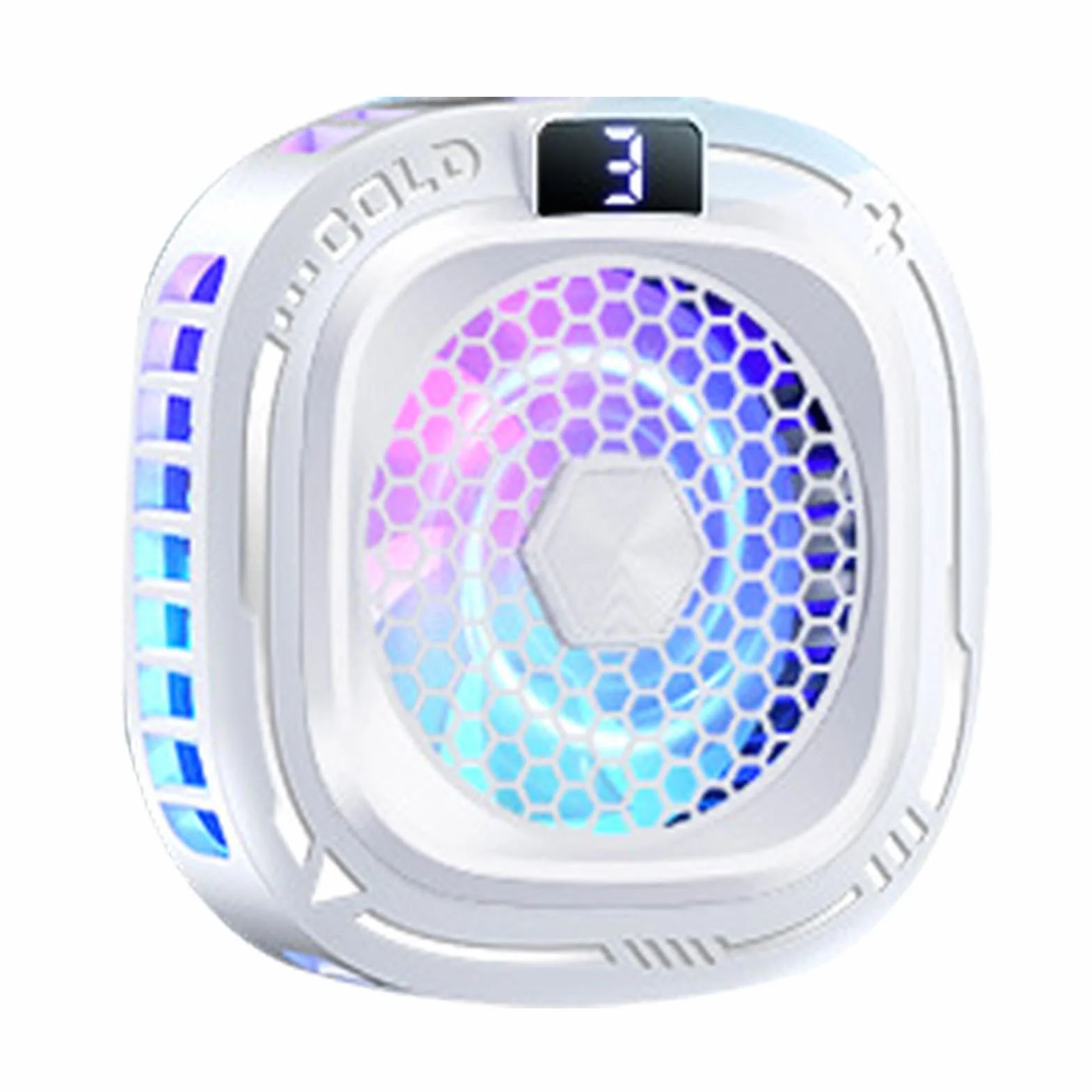 Chłodzący magnetyczny telefon, trzy tryby radiatora, cichy turbo sterowany systemem temperatury telefonu, RGB chłodnica telefonu 6,2x6,2cm dla graczy, streamerów, studia, zestaw mobilny