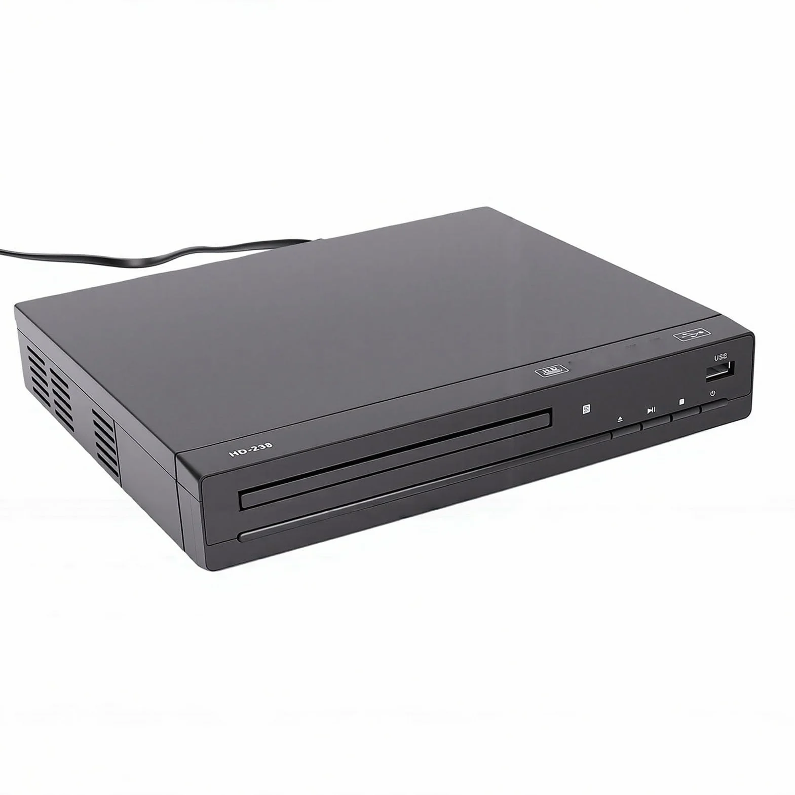LICAEVEY Odtwarzacz DVD do Telewizora, Odtwarzacz DVD dla Wszystkich Regionów, Wyjście HDMI 1080P, Odtwarzanie MP3 Przez USB, Wyświetlacz LED, Pilot do Projektora Kina Domowego w Salonie (wtyczka UE)