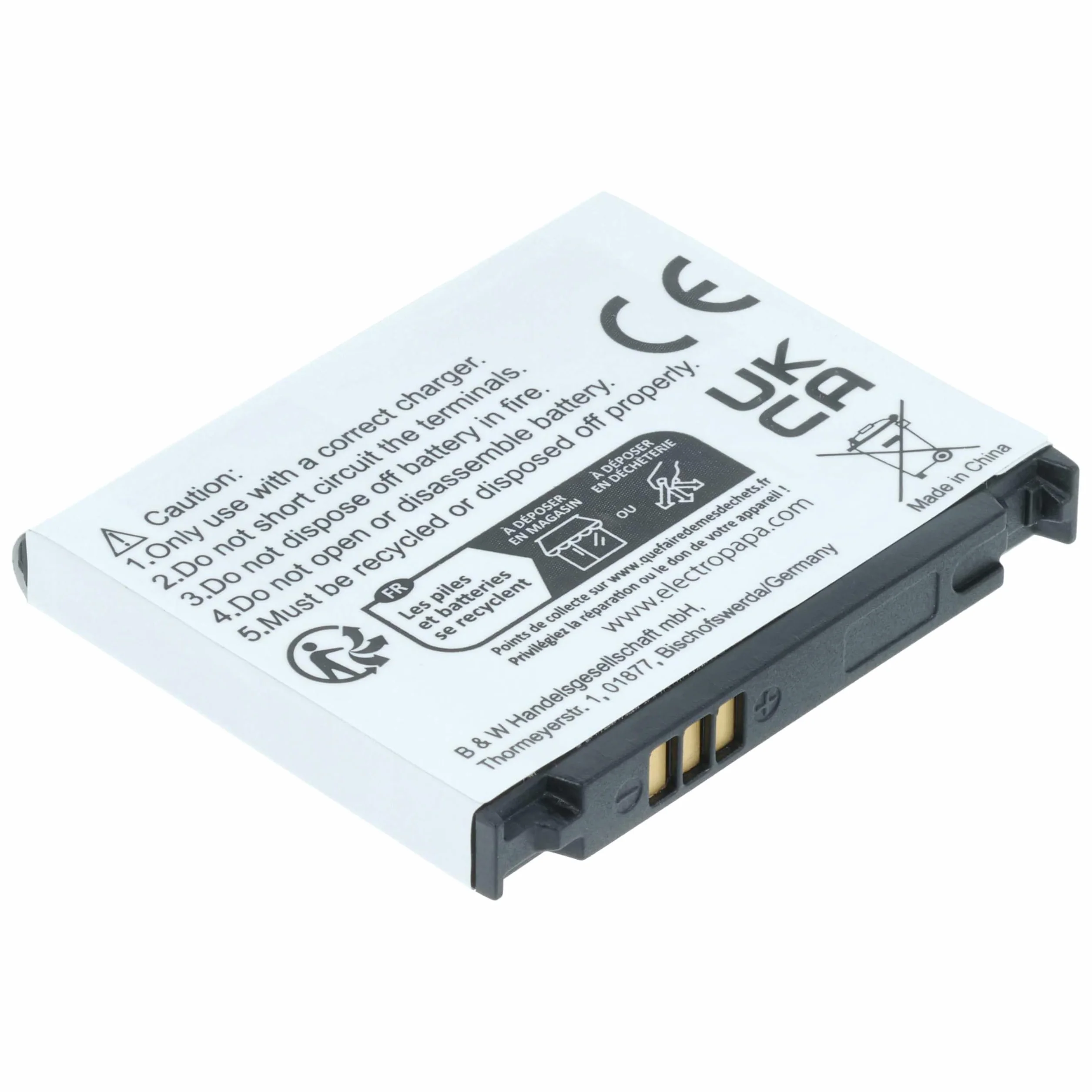 vhbw bateria nadaje się do SAMSUNG SGH-D900e SGH-D 900e telefon komórkowy smartfon zastąpiony Samsung AB503442CE, AB503442CU(600mAh, 3,7V, Li-Ion)