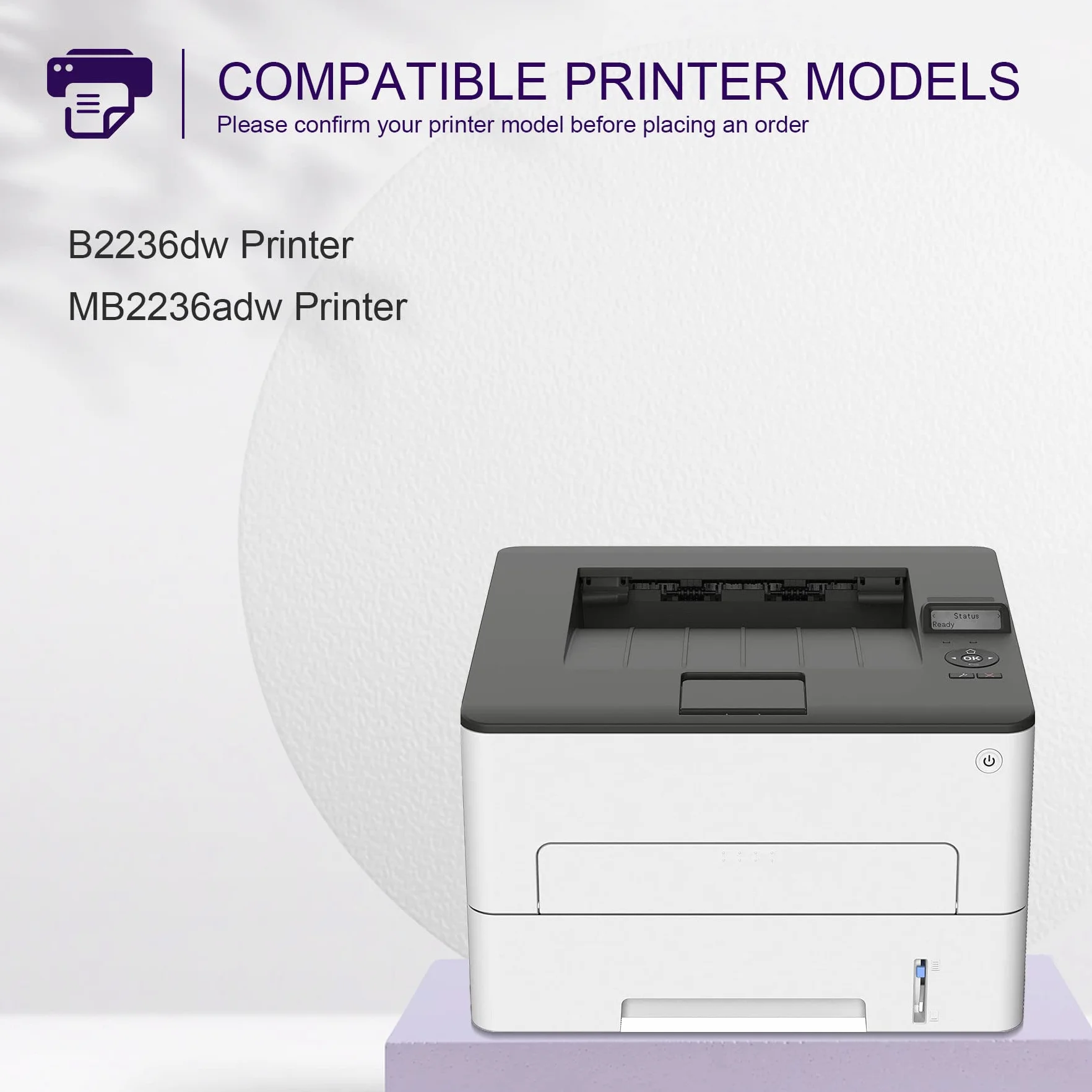 1PK czarny B2236 B220Z00 zamiennik bębna do drukarki Lexmark B2236dw MB2236adw B2236 wkład atramentowy - sprzedawany przez ICEWEN