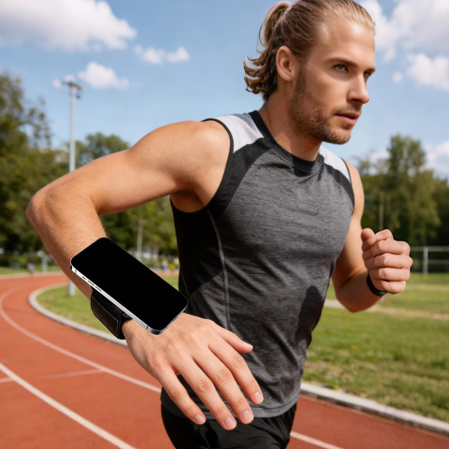 Uchwyt telefon nadgarstek, magnetyczny uchwyt smartfon z uchwytem - sportowa opaska telefon, do podró?y, joggingu, si?owni, ?wicze?, jazdy rowerze, w?drówek, spacerów i