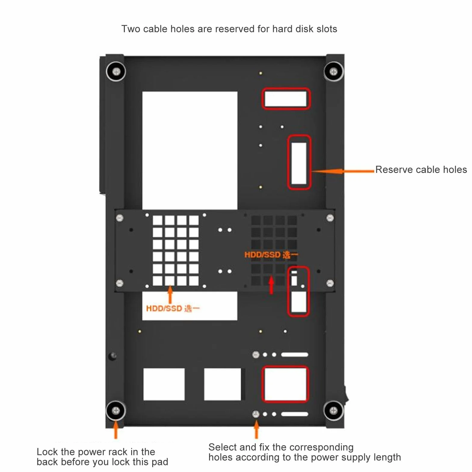 Wspornik Otwartej Obudowy Komputera, DIY Obudowa Płyty Głównej Komputera Stojak Rozpraszanie Ciepła Duża przestrzeń Ekspansji z Uchwytem dla ATX M ATX ITX