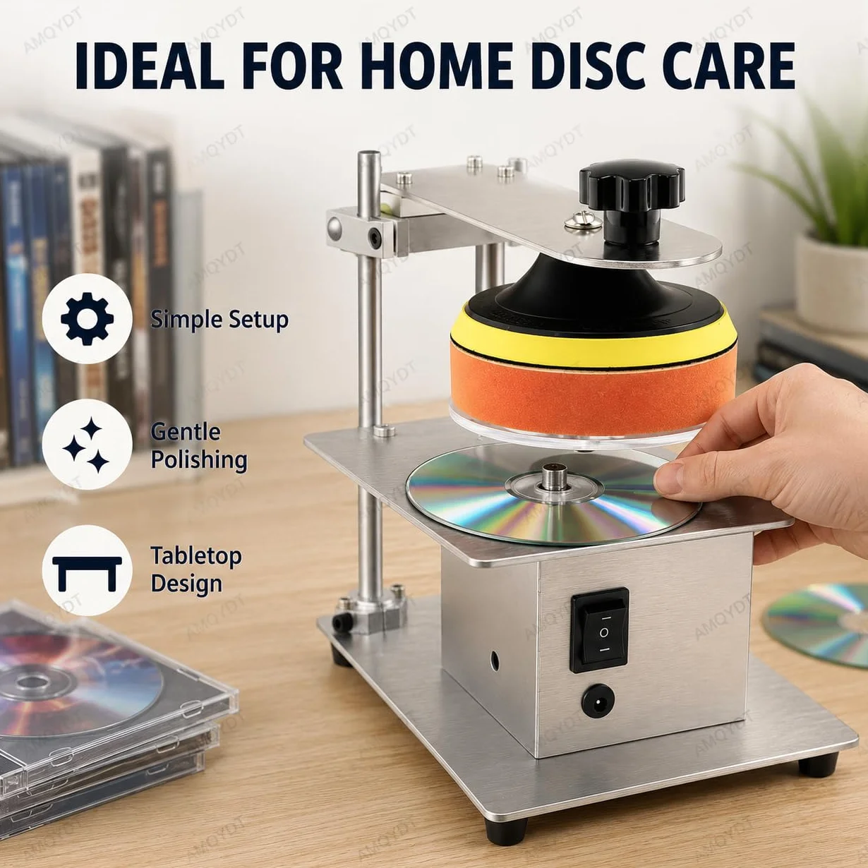 Urządzenie Do Renowacji Płyt Cd Dvd, Urządzenie Do Naprawy Płyt Z Silnikiem O Mocy 200 W, 7-biegową Regulacją 1000-6000 Obr./min I Obrotami Do Przodu I Do Tyłu, Do Usuwania Zarysowań Powierzchni,