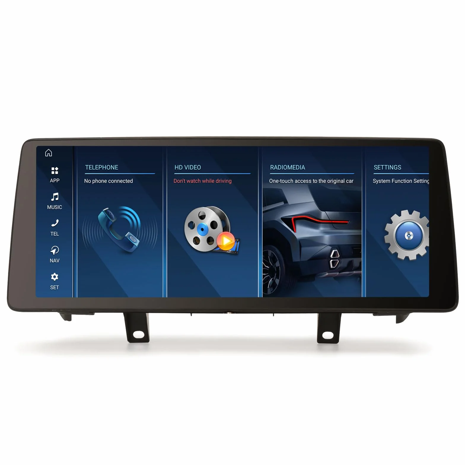 Erisin 12,3" 8-rdzeniowy 8 GB + 128 GB Android 14 radio samochodowe GPS nawigacja do BMW X5 F15 (2014-2017) NBT obsługuje IPS OEM iDrive CanBus Bluetooth 5.0, bezprzewodowy CarPlay Android Auto DAB+