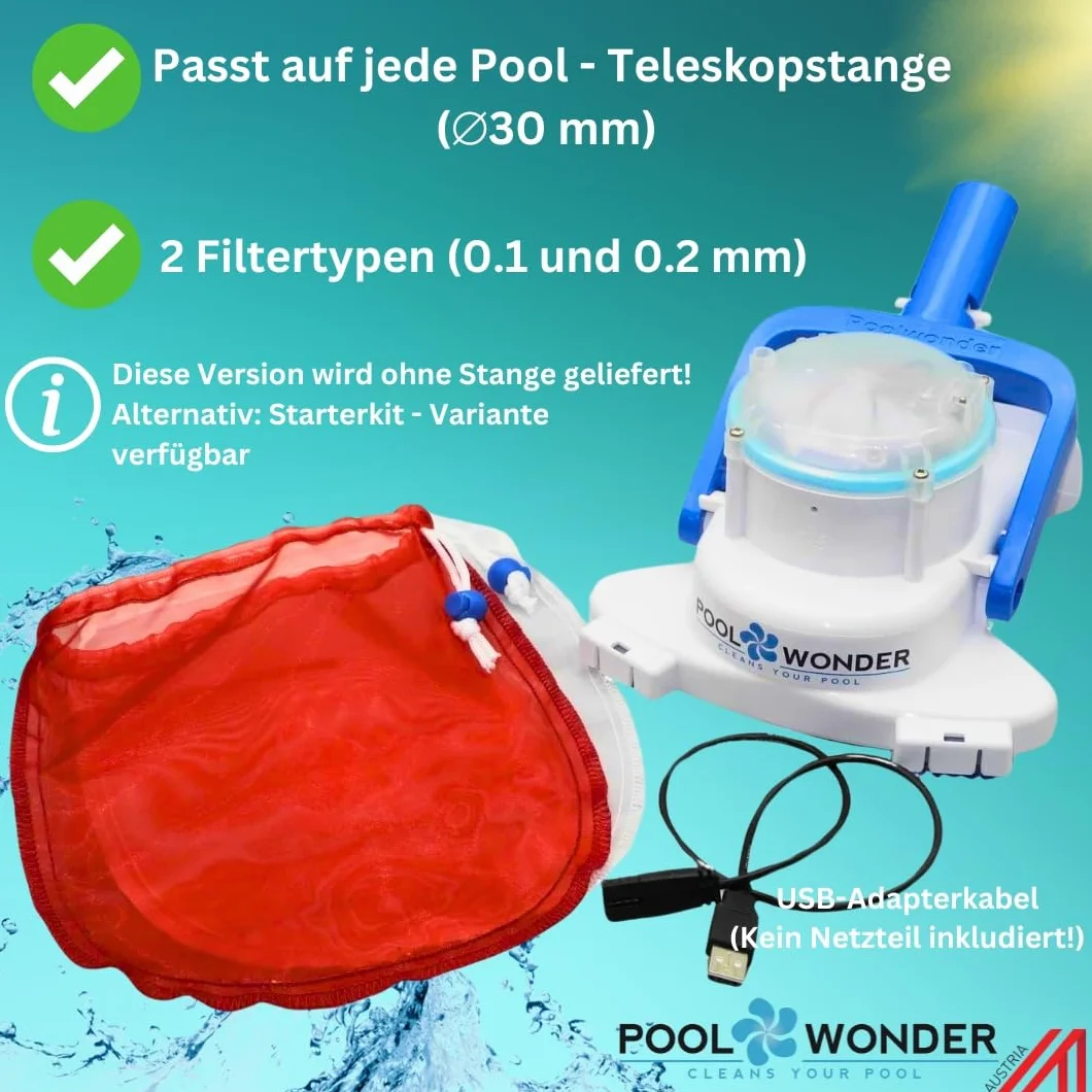 Poolwonder Cleverix akumulatorowy odkurzacz basenowy zestaw bez drążka