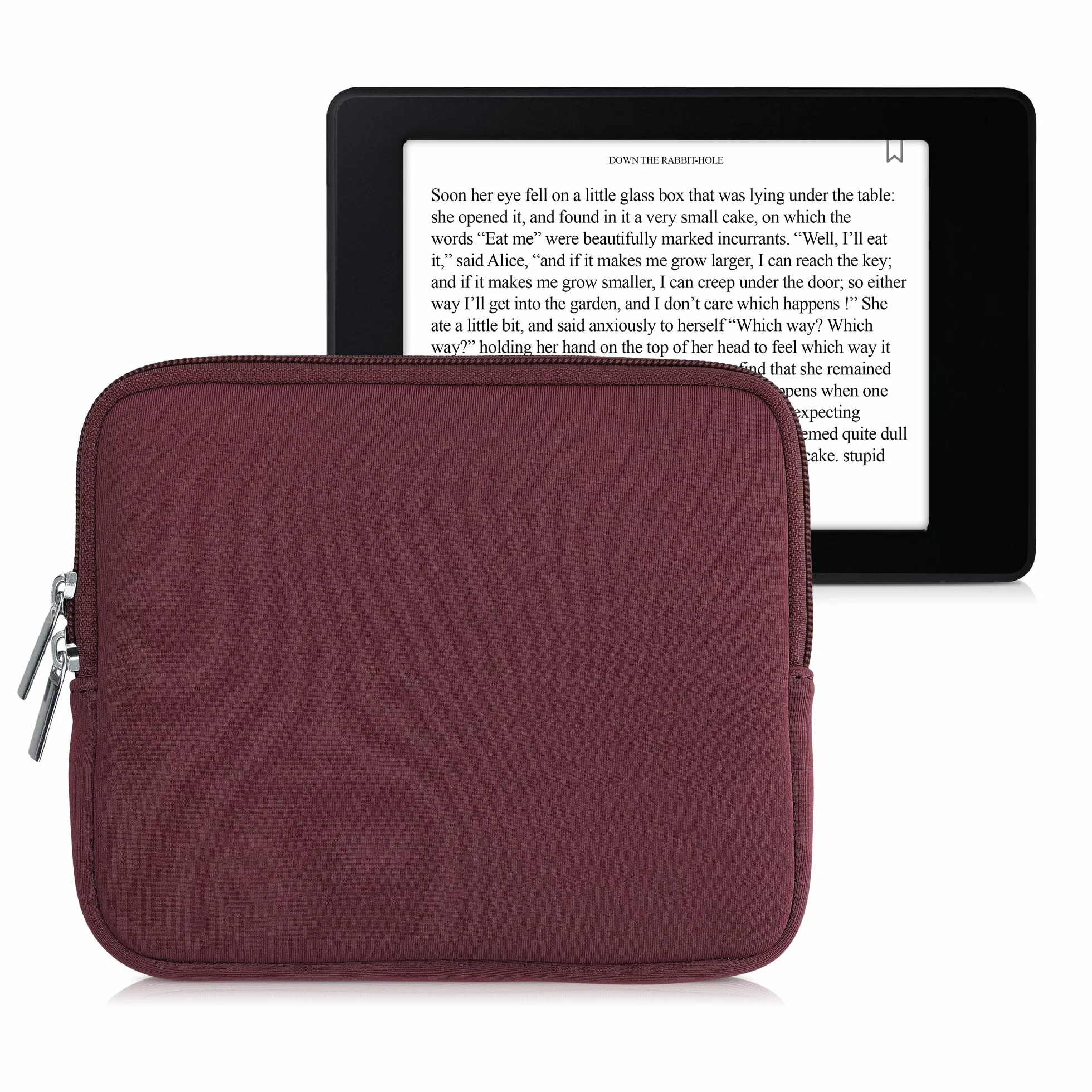 kwmobile Etui ochronne do czytnika e-booków - neopren pokrowiec pokrowiec pokrowiec ochronny Mulberry — wymiary wewnętrzne 17,5 x 14,7 x 1 cm