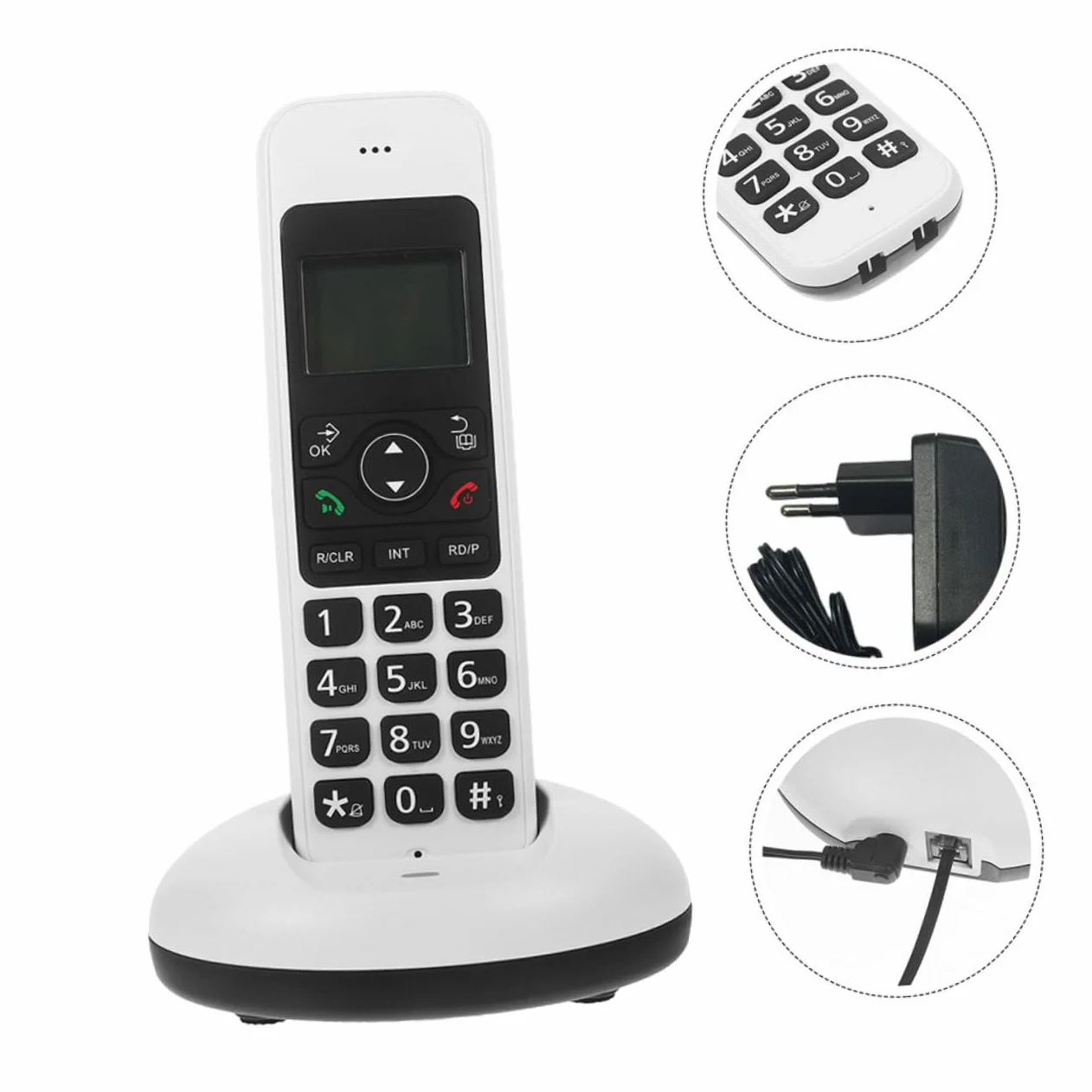1 Zestaw Telefonów Z Możliwością Rozbudowy Telefony Domowe Dla Seniorów Telefon Biurowy System Telefonii Domowej Telefon Z Możliwością Rozbudowy Telefon Przenośny System