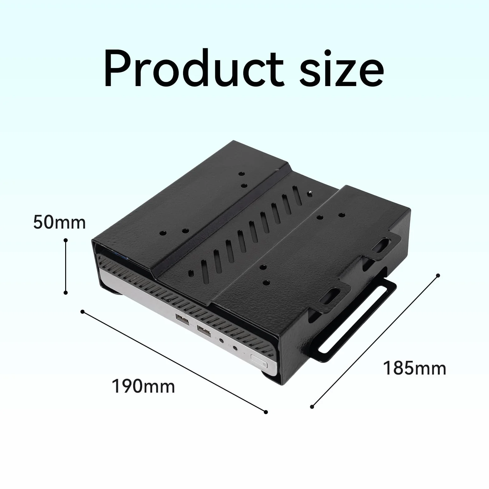 Shinar Metalowy Uchwyt Kompatybilny z HP Desktop, ProDesk, EliteDesk Mini - Podkładka i Uchwyt Ścienny, Montażowy Adapter VESA dla Mini PC | Uchwyt metalowy pod stół i uchwyt ścienny, uchwyt montażowy Mini PC VESA uchwyt adapter
