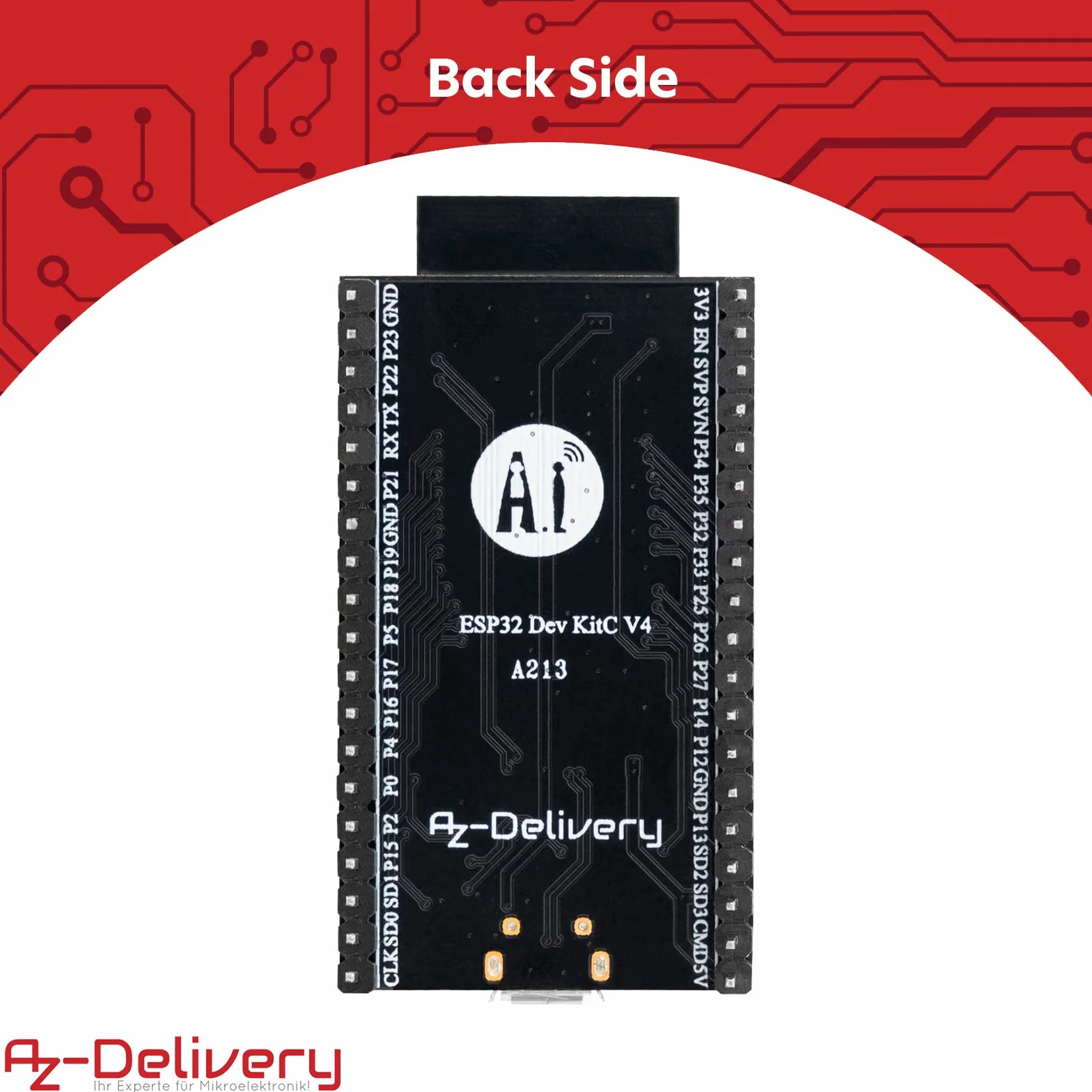 AZDelivery ESP32S Dev Kit C V4 NodeMCU WLAN WiFi Development Board kompatybilna z Arduino wraz z e-bookiem! (następca modułu ESP32S Dev Kit C V2)