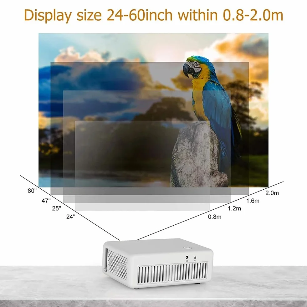 Przenośny mini projektor USB LED Video Projector Wsparcie 1080P domowe odtwarzacz multimedialny dla dzieci