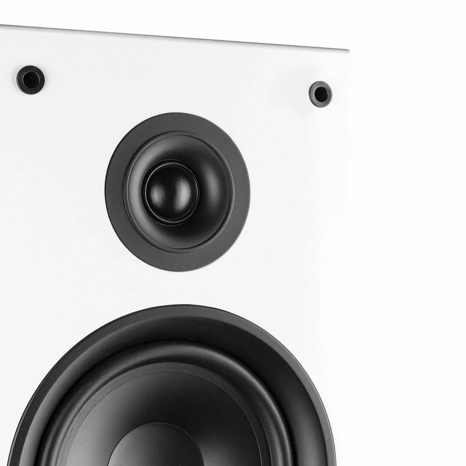 Fenton SHF80W Hifi Speakers 500W - Stylowy 3-drożny zestaw głośników High-End - 3 Woofery + Głośniki wysokotonowe - muzyka, filmy i gry - biały
