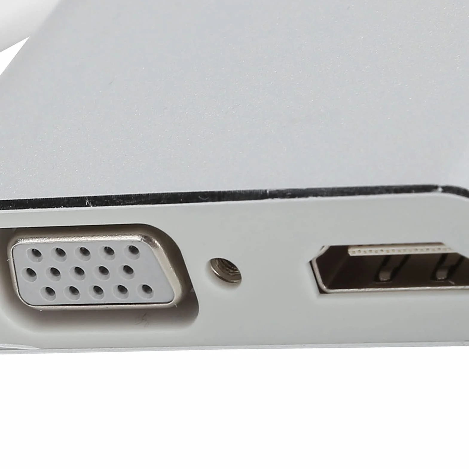 Przejściówka VGA na HDMI Konwerter 4K Biały szary