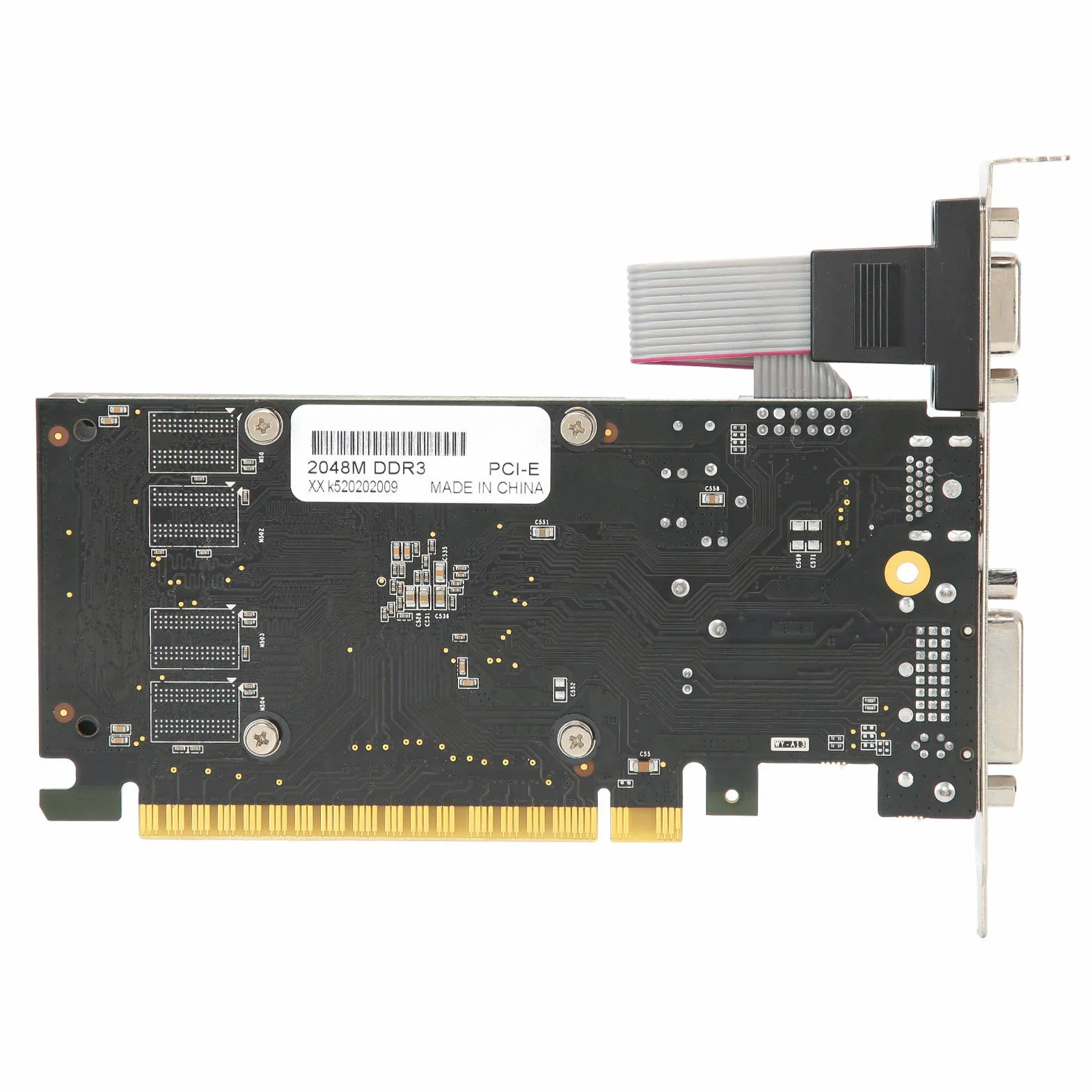 GT730 2 GB Pojedynczy Wentylator DVI HDMI VGA Karta Graficzna do Gier, 64 Bity, DDR3, 810 MHz, PCI Express 2.0, Karta Graficzna o Niskim Poziomie Hałasu do Komputerów Stacjonarnych