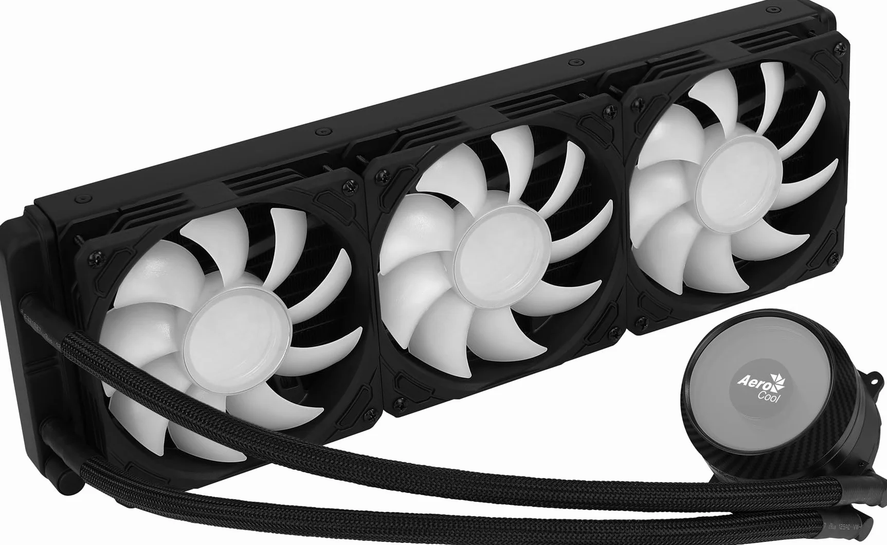 Aerocool MIRAGEL360, Chłodzenie Cieczą CPU, 3 Wentylatory ARGB 12cm, TDP 550W, Czarny