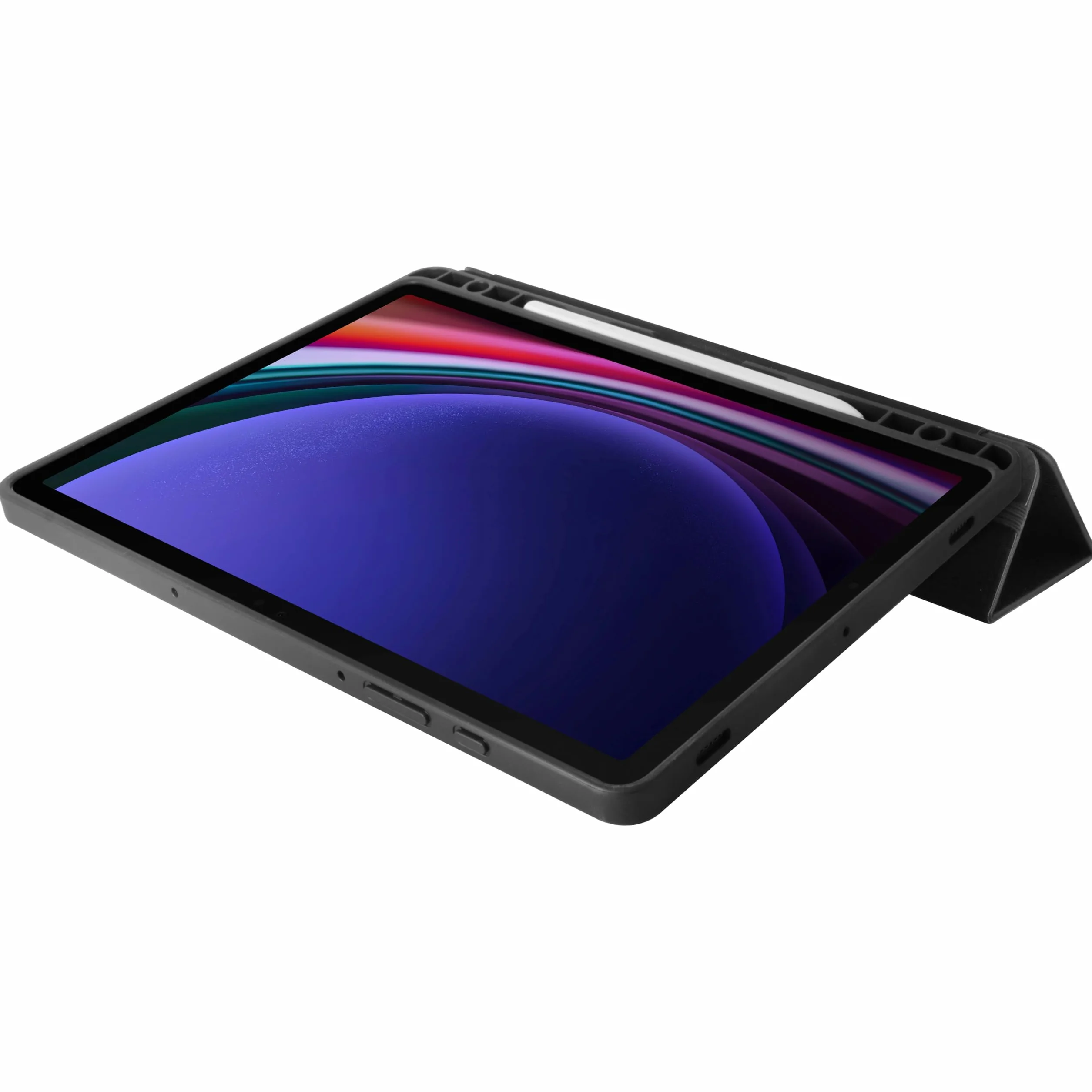 OtterBox React Folio Etui na Samsung Galaxy Tab S9, Czarne | odporny na upadki, smukły futerał ochronny, przetestowany zgodnie ze standardami wojskowymi