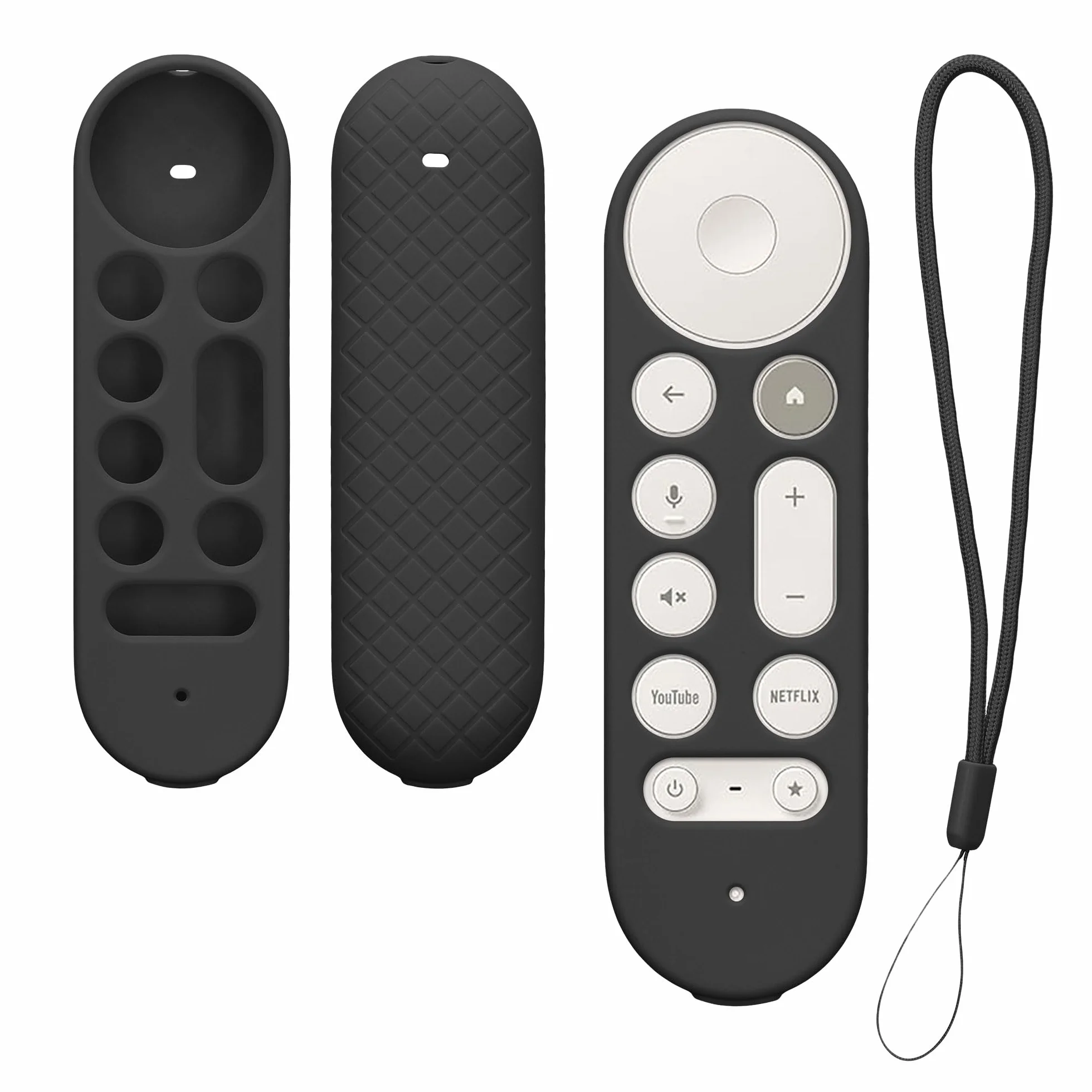 kwmobile Etui kompatybilne z Google TV Streamer 4K Case - miękkie silikonowe etui do pilota zdalnego sterowania - czarne