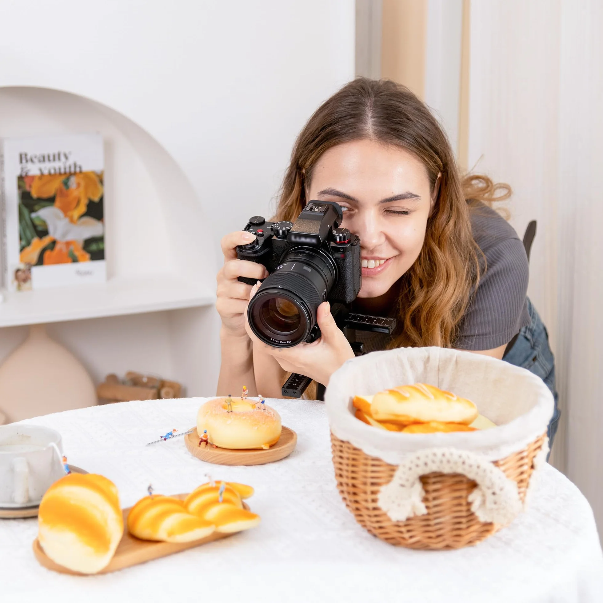 JJC Rurka przedłużająca makro (11 mm + 16 mm) autofokus do aparatów Panasonic/Sigma/Leica z mocowaniem L do obiektywów, fotografia makro z bliska - zestaw pierścieni przedłużających, korpusu i tylnej