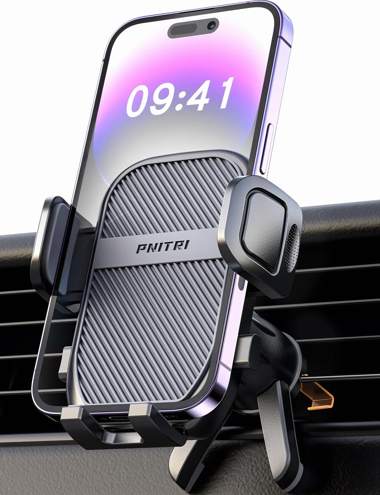 Pnitri Samochodowy Uchwyt Na Telefon - Ochronny, Stabilny, Uniwersalny Z Hakiem, Klipsem i Podwójnymi Nóżkami, Kompatybilny Z iPhone/Galaxy/Huawei (4.0'-7.0')