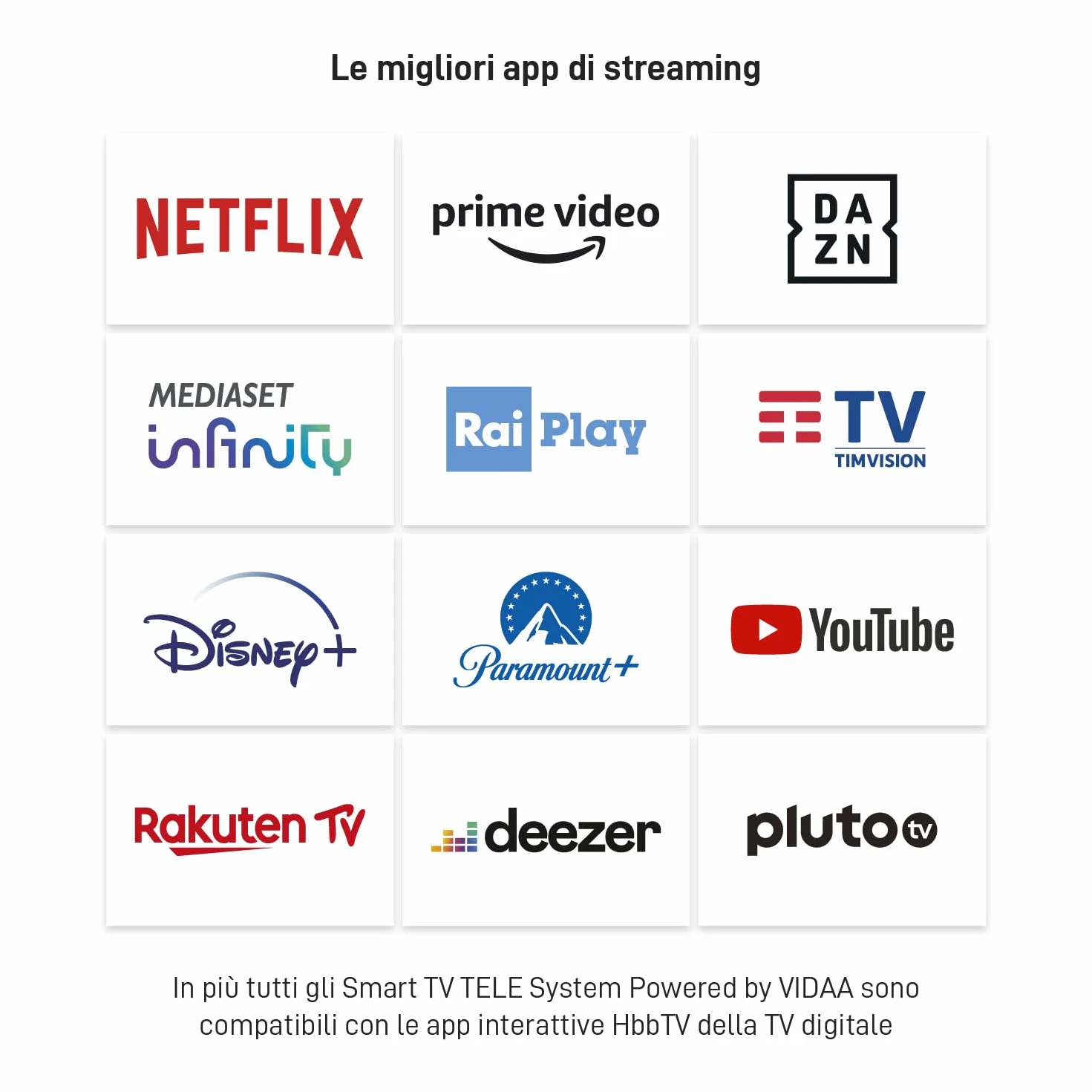TELE System Smart TV 40 cali Full HD LED Frameless, certyfikat CAM tivùsat, HbbTV, HDR10 HLG, zasilany przez VIDAA, podwójny pilot w zestawie.