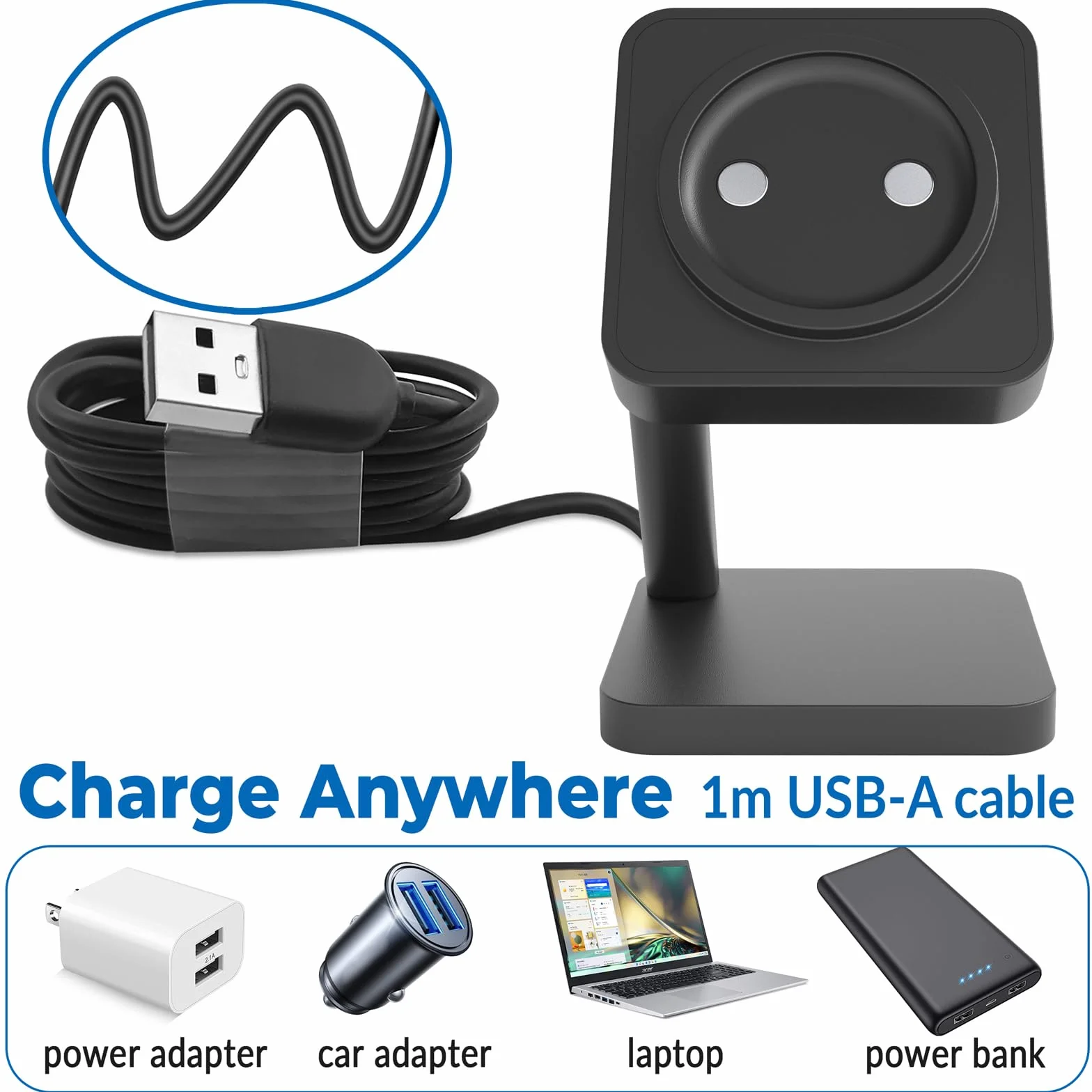 Sunnto 9 Peak Pro Ładowarka magnetyczna stacja dokująca USB-A 1m