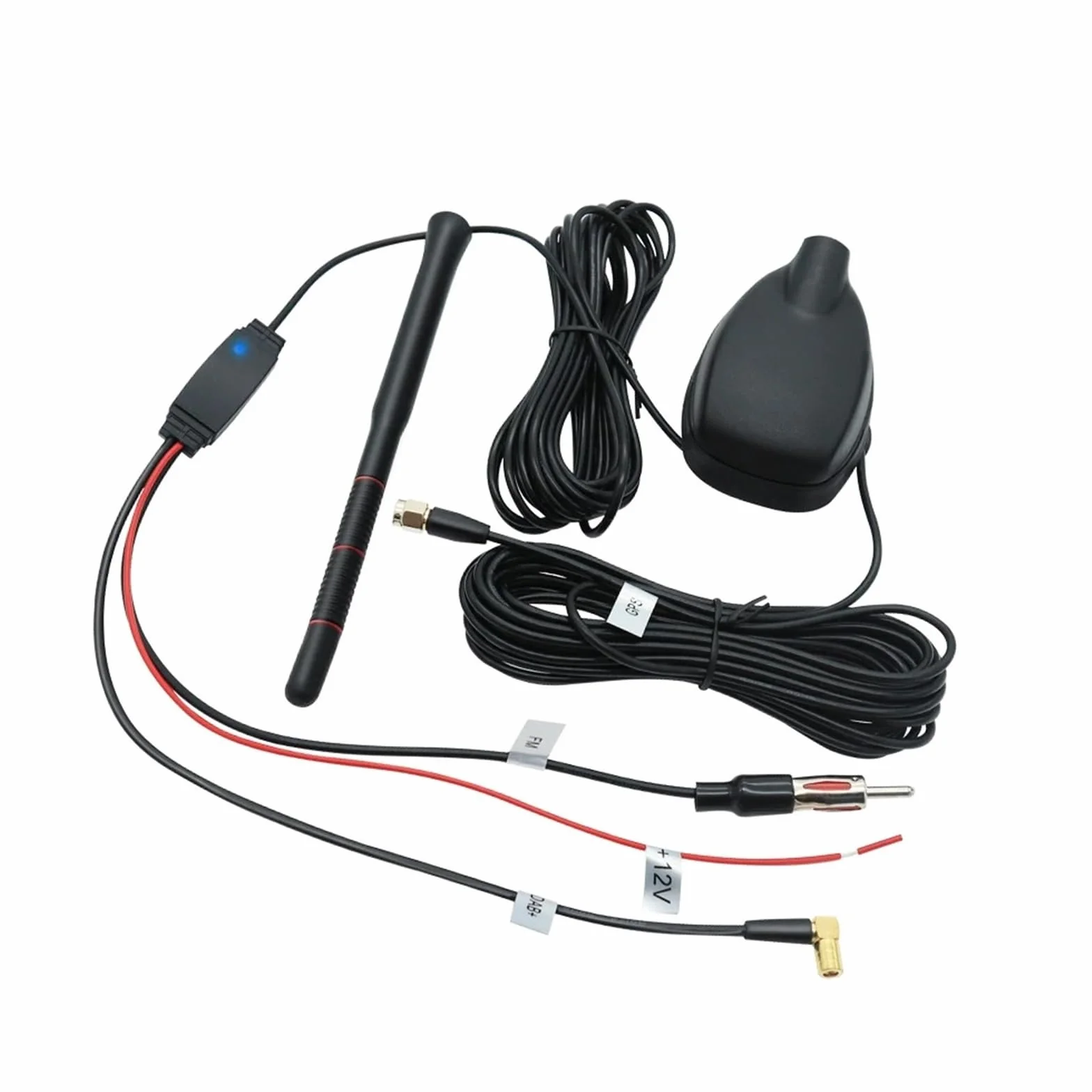 Anteny samochodowe Aktywna antena dachowa do samochodu DAB+GPS+FM ze wzmacniaczem, wodoodporna, pyłoszczelna
