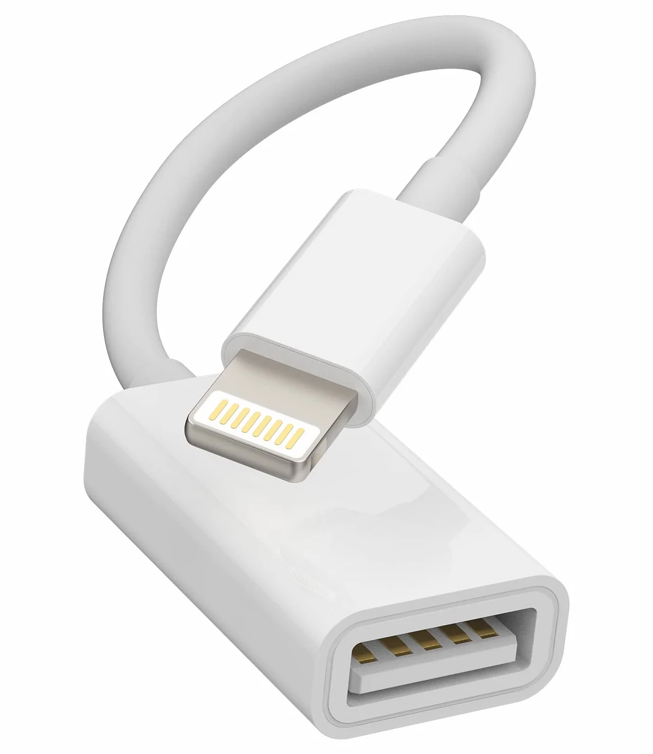 Lightning USB Flash Adapter iPhone OTG Converter Camera Card Reader Keyboard Mouse MIDI Hub Piano Data Sync Kompatybilny z Apple 11 12 13 14 Pro Max Mini Xr X Xs Se 7 8 Plus iPad Air