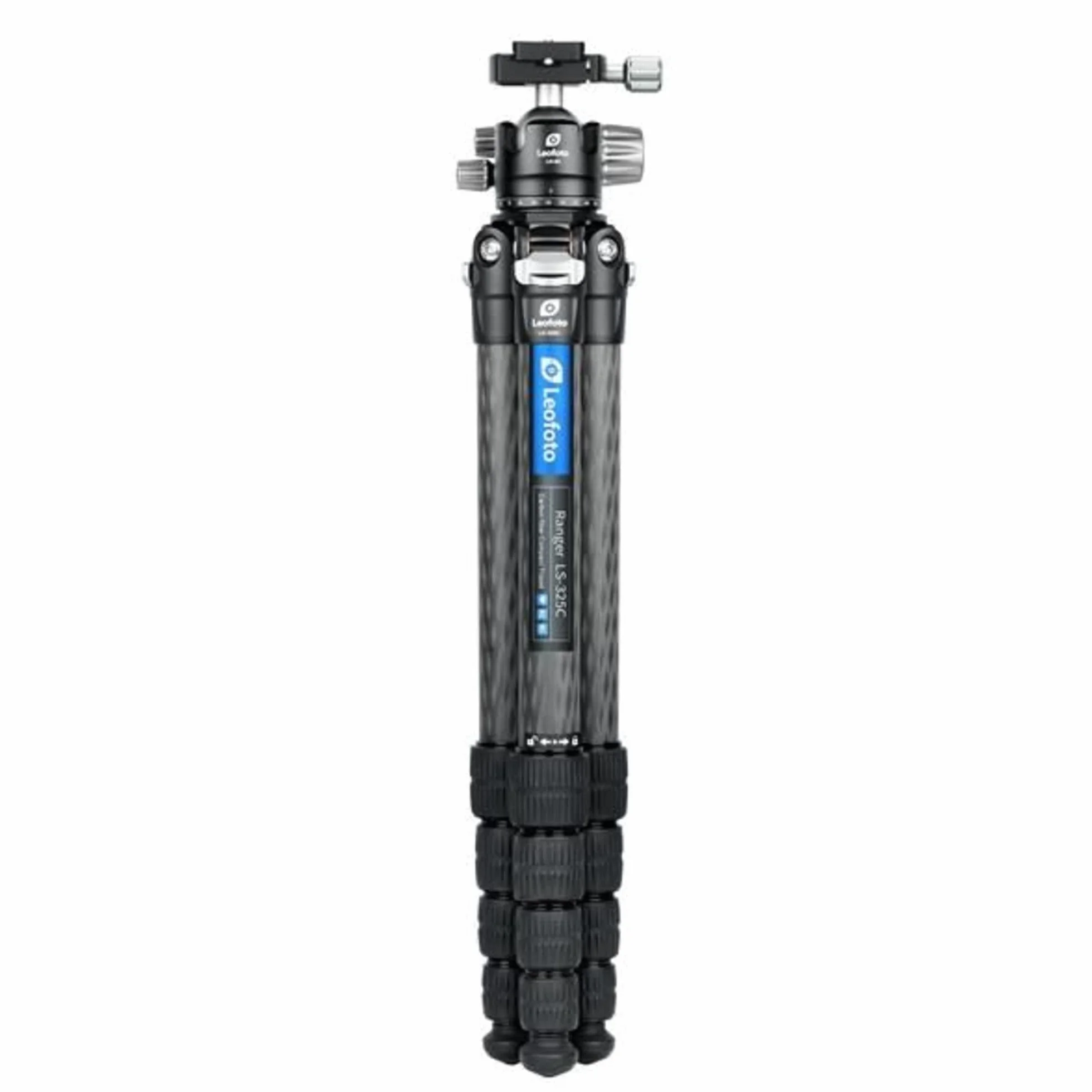 Leofoto - Ranger - trójnóg węglowy z głowicą kulową - nogi regulowane pod 3 kątami - idealny do fotografii makro - LS-325C+LH-40