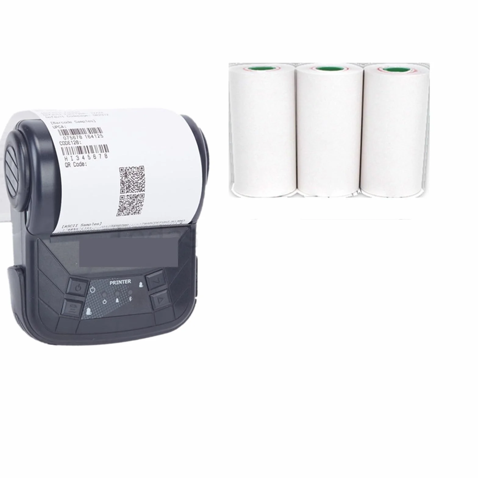 Drukarka RęCzna, DC 5V USB 3 "80mm Mini bezprzewodowa termiczna drukarka pokwitowań przenośna drukarka Bluetooth obsługa komputera papier do drukarki Impresora Drukuj W Dowolnym Miejscu(Add Case)