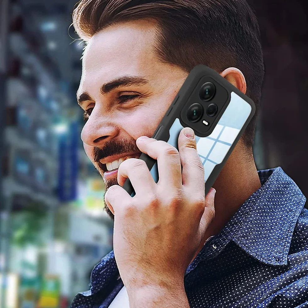 Etui Xiaomi Redmi Note 12 Pro, wbudowana folia ochronna, ochrona 360°, TPU, odporna na wstrząsy - fioletowy
