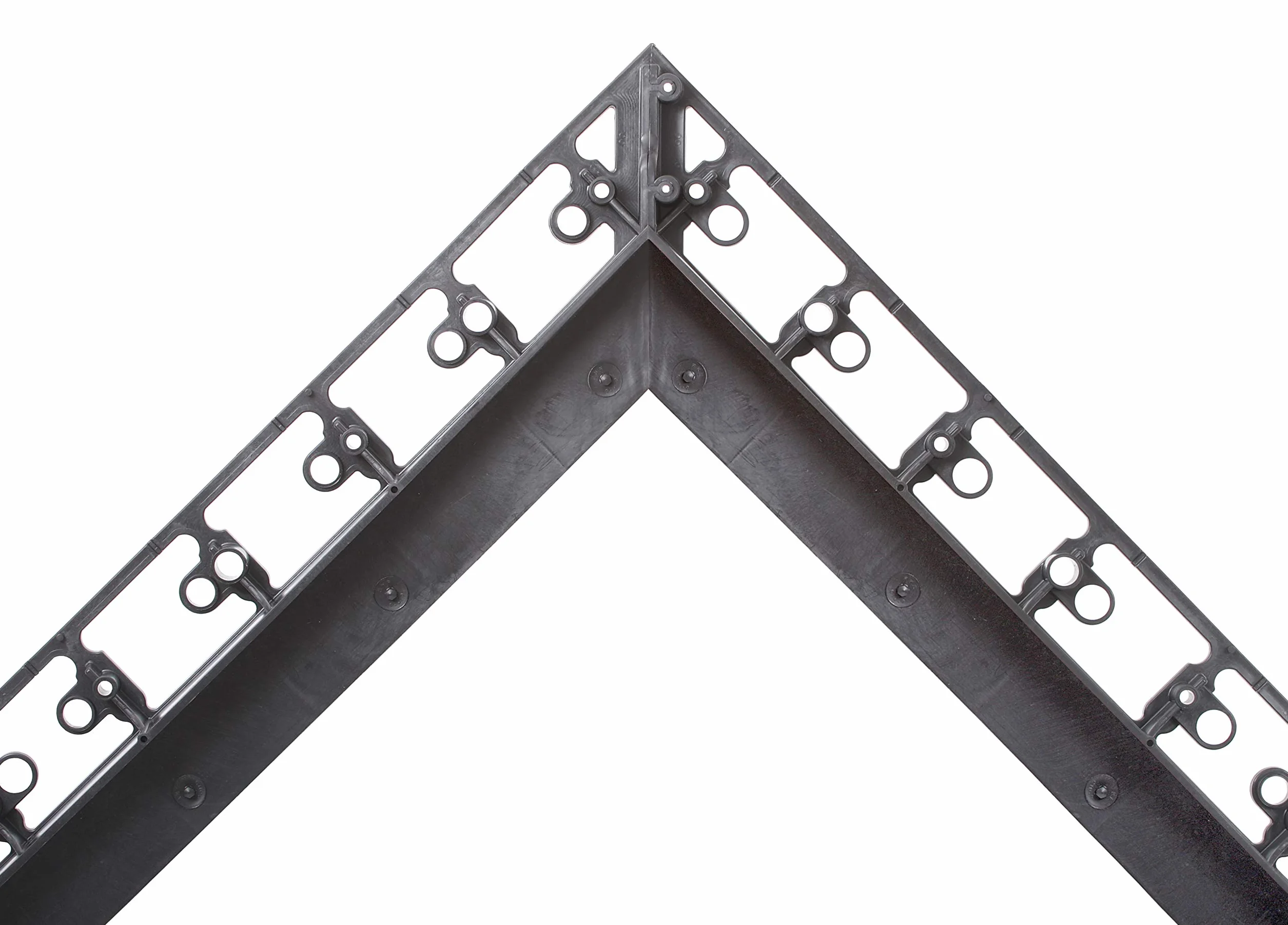 GARDENIX obrzeże do trawnika, rabaty i kostki brukowej, krawędź do koszenia + 3 gwoździe na metr (Rim 90°, 55 mm x 140 mm, 4 m)