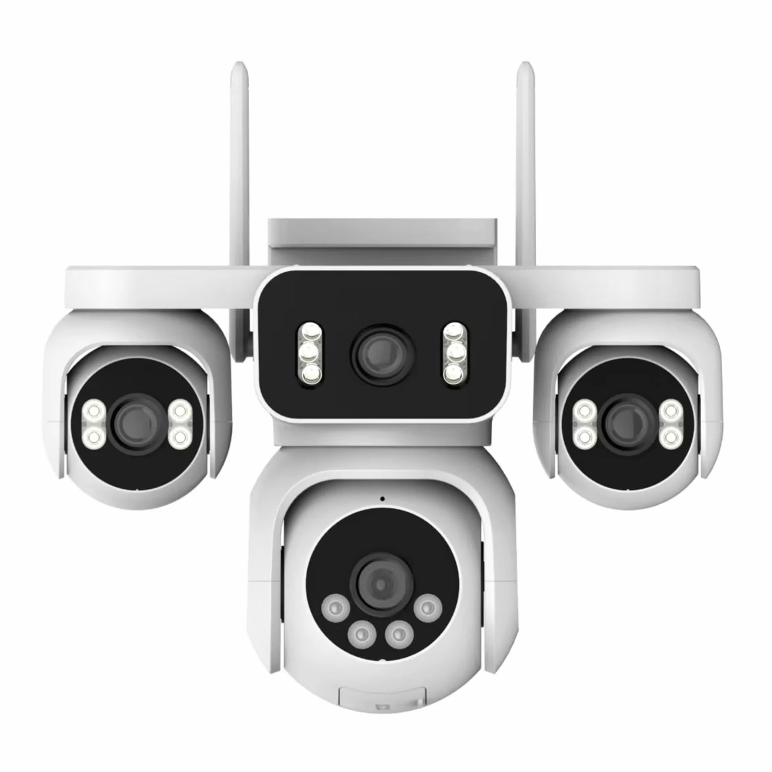 Kamery bezpieczeństwa, Kamera 8MP Z Czterema Obiektywami Wi-Fi Do Użytku Wewnątrz I Na Zewnątrz, Kolorowa, Odporna Warunki Atmosferyczne, Monitoringu IP, Bezpieczeństwa(With 256G Card)