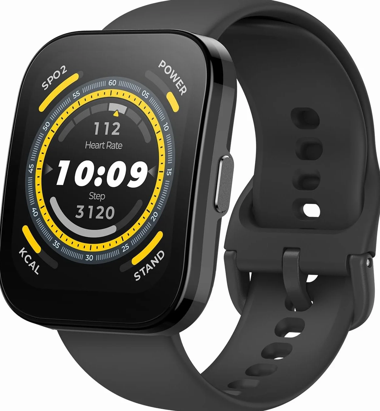 Amazfit Bip 5 SmartWatch Duży ekran 1,91", połączenia Bluetooth, Alexa, GPS Tracking, 10-dniowa bateria, śledzenie stanu fizycznego z tętnem, monitorowanie SO2 - Czarny