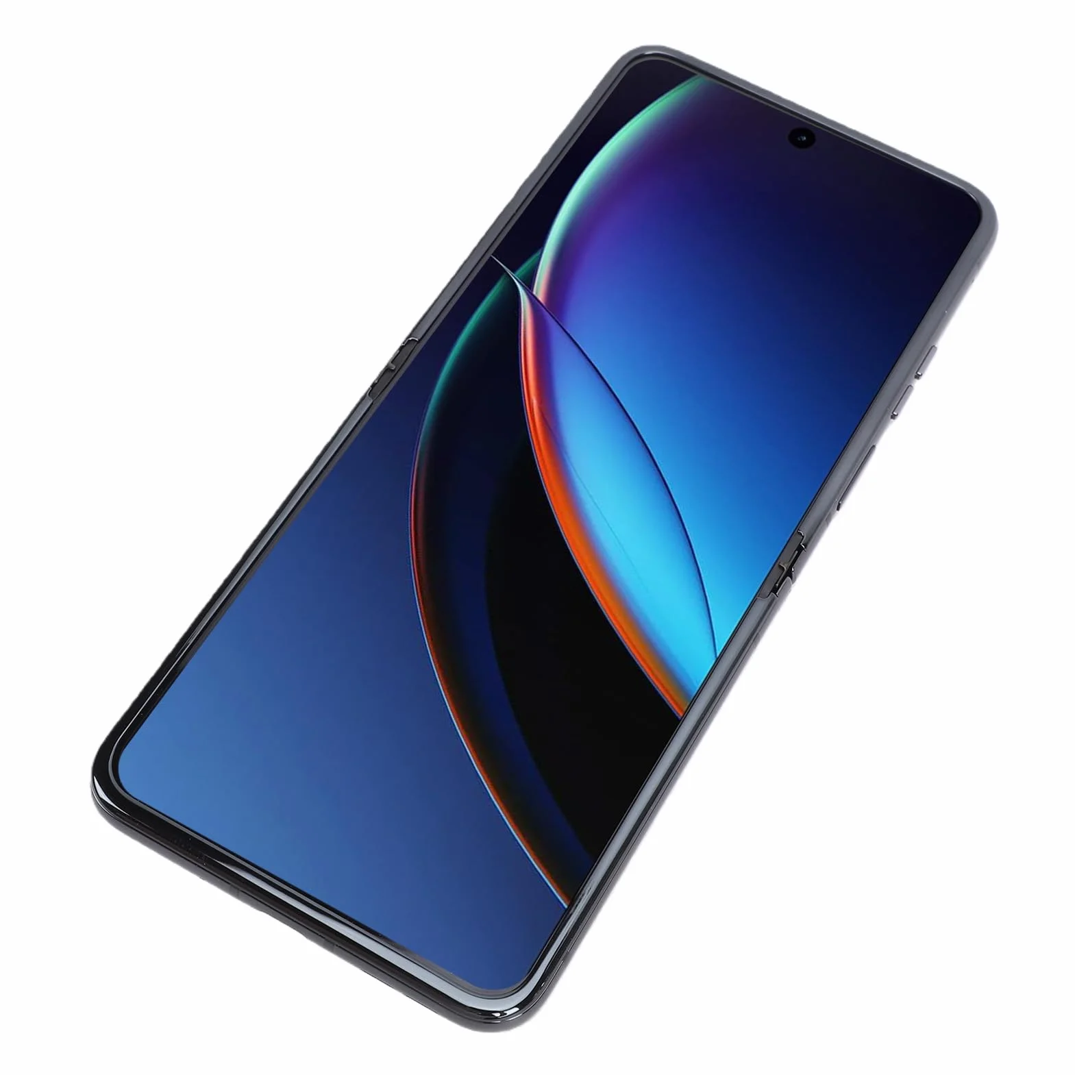Annadue Wymiana Ekranu LCD z ramką do 2023 Razr+ 40 Ultra, zespół Dotykowego Digitizera 6,9 Cala 3D, Czytnik Linii Papilarnych, Folia Ochronna do Naprawy Telefonu Komórkowego