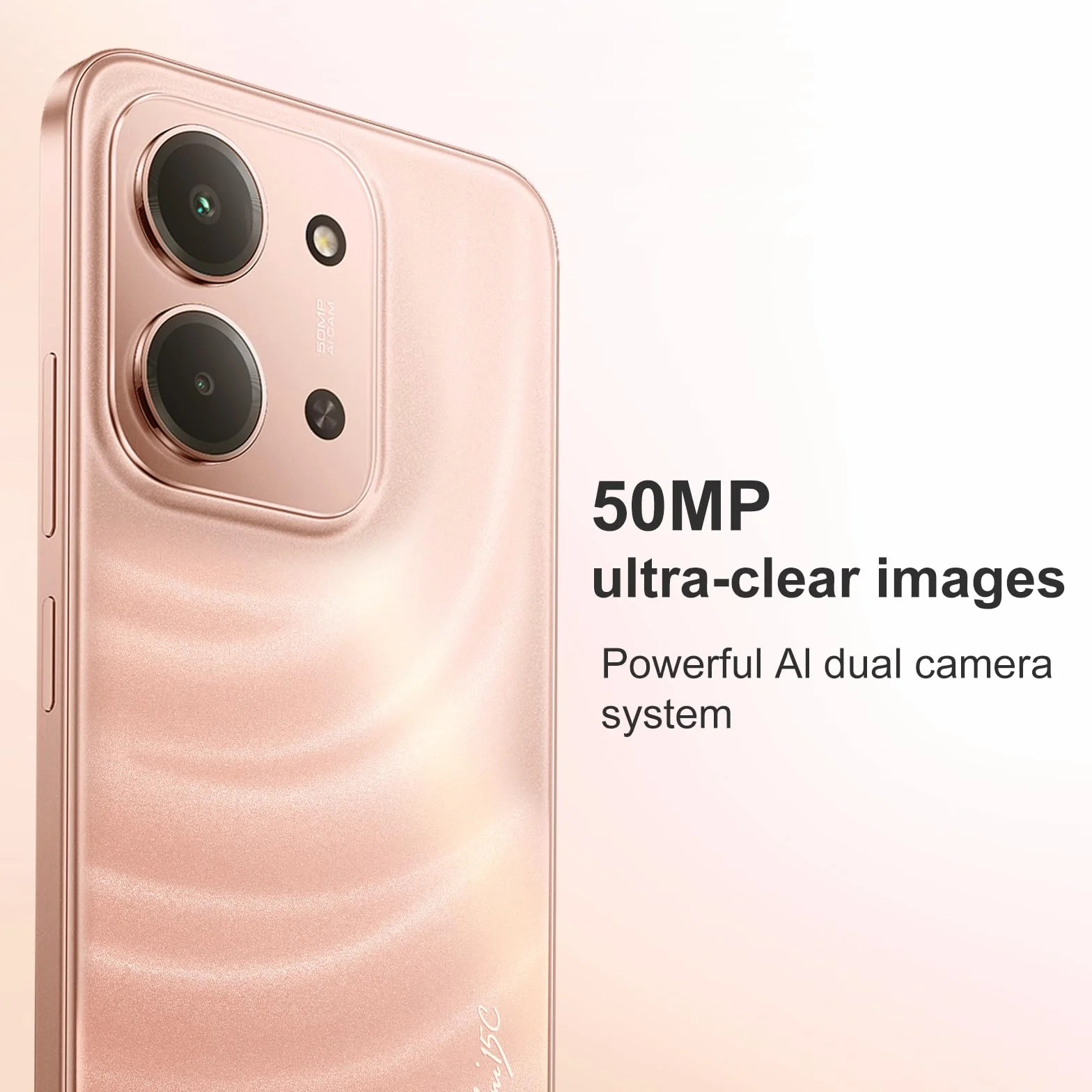 XIAOMI Smartfon Redmi 15C (obudowa w zestawie), 4GB RAM 256 GB ROM, potrójny tylny aparat 50 MP z AI, ekran 6,9 cala bateria 6000 mAh, wyświetlacz do pielęgnacji oczu 120 Hz (pomarańczowy)