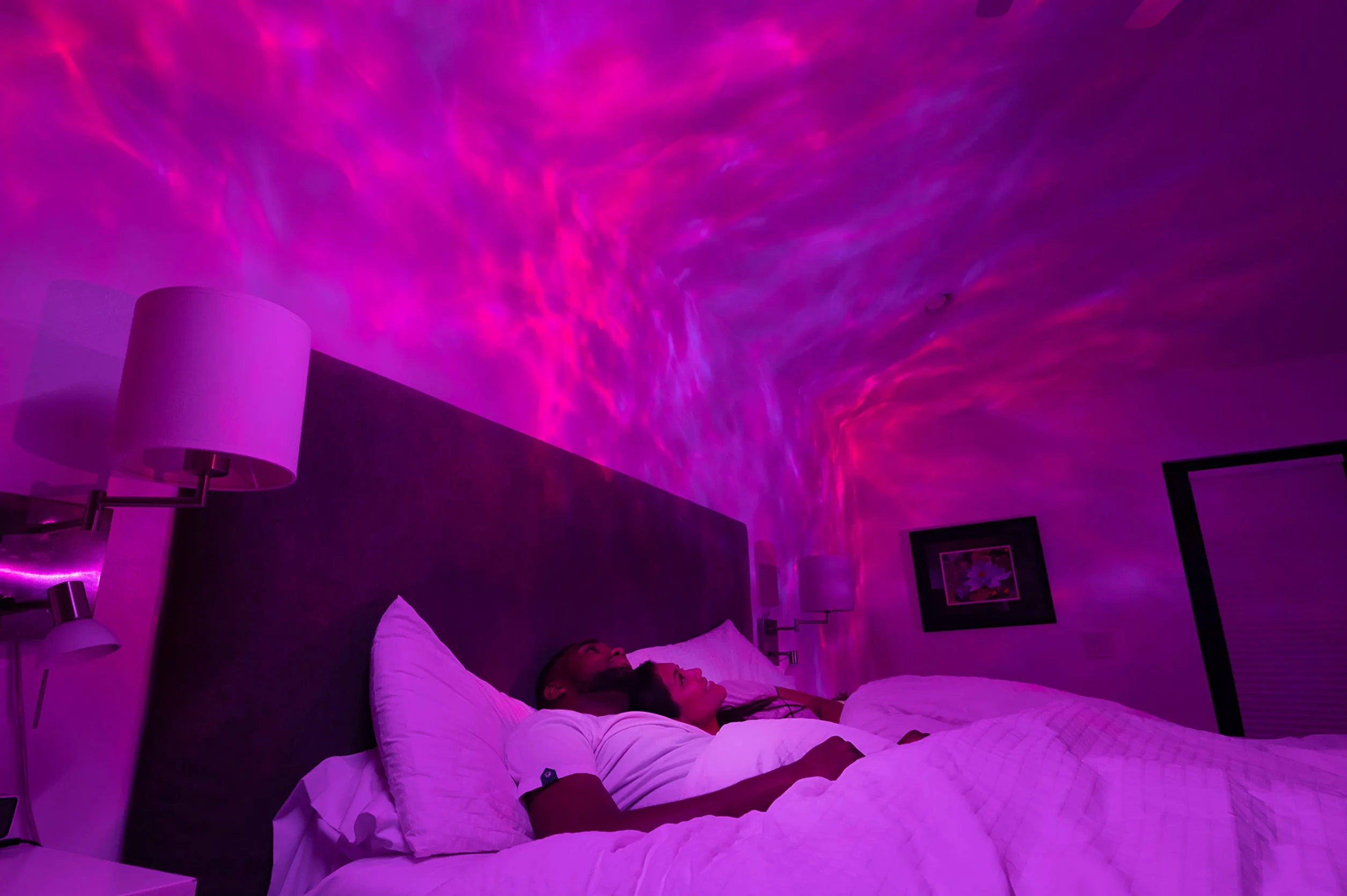 BlissLights Sky Lite Evolve Projektor Galaxy – LED Blended Color Nebula Cloud, aplikacja WiFi, kino domowe i prezent w postaci lampki nocnej (Tylko chmura)