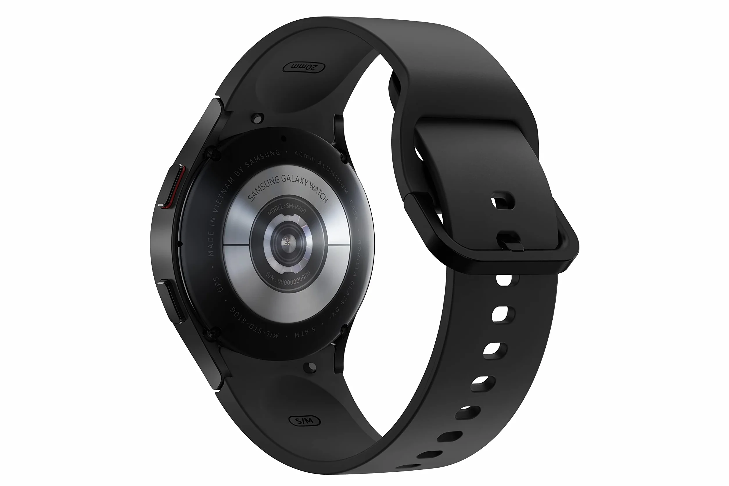 Samsung Galaxy Watch 4-40mm - czarny - inteligentny zegarek z paskiem sportowym - wyświetlacz 3,04 cm (1,19")